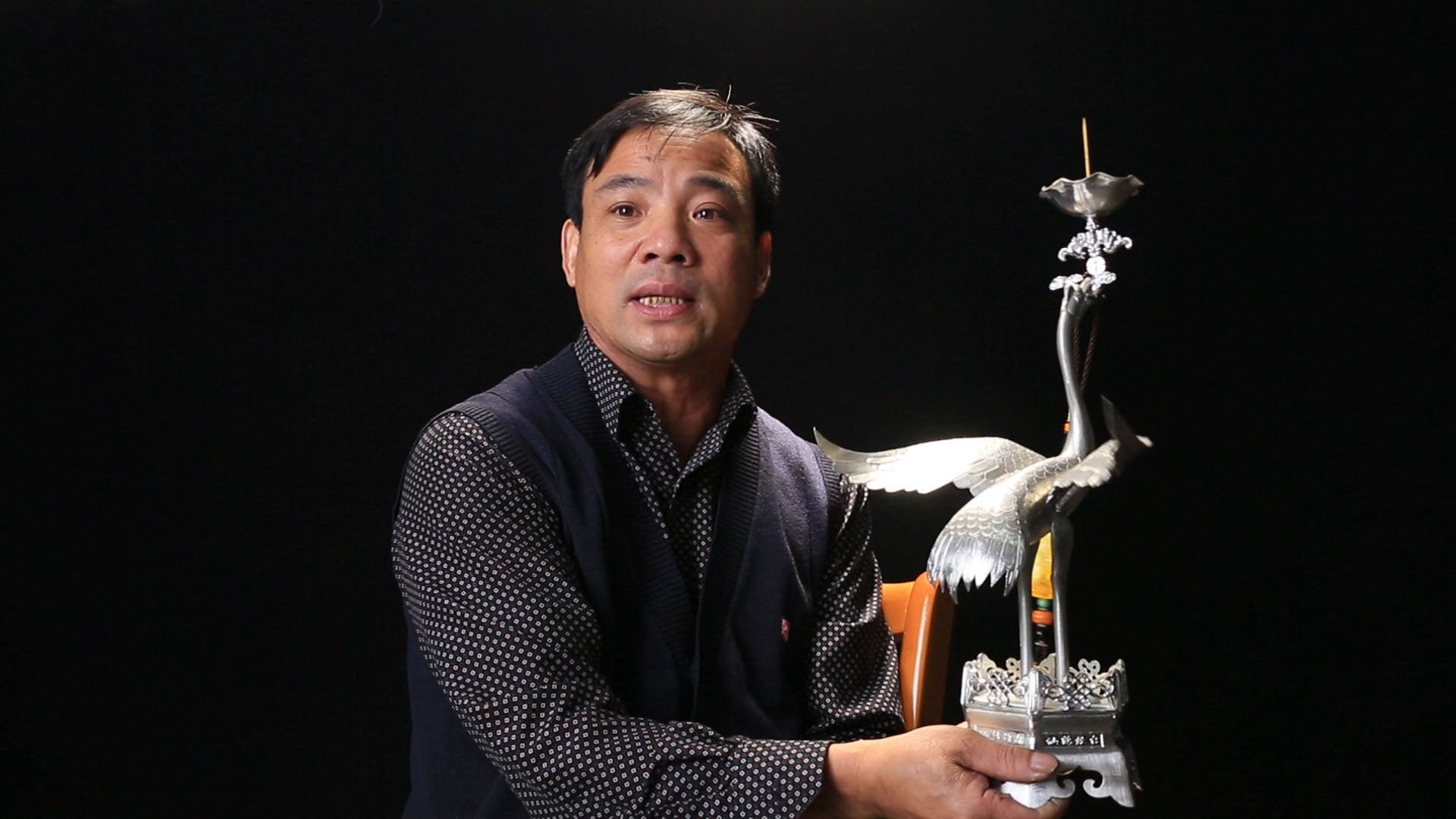 永康锡雕技艺非遗传承人 桑子安