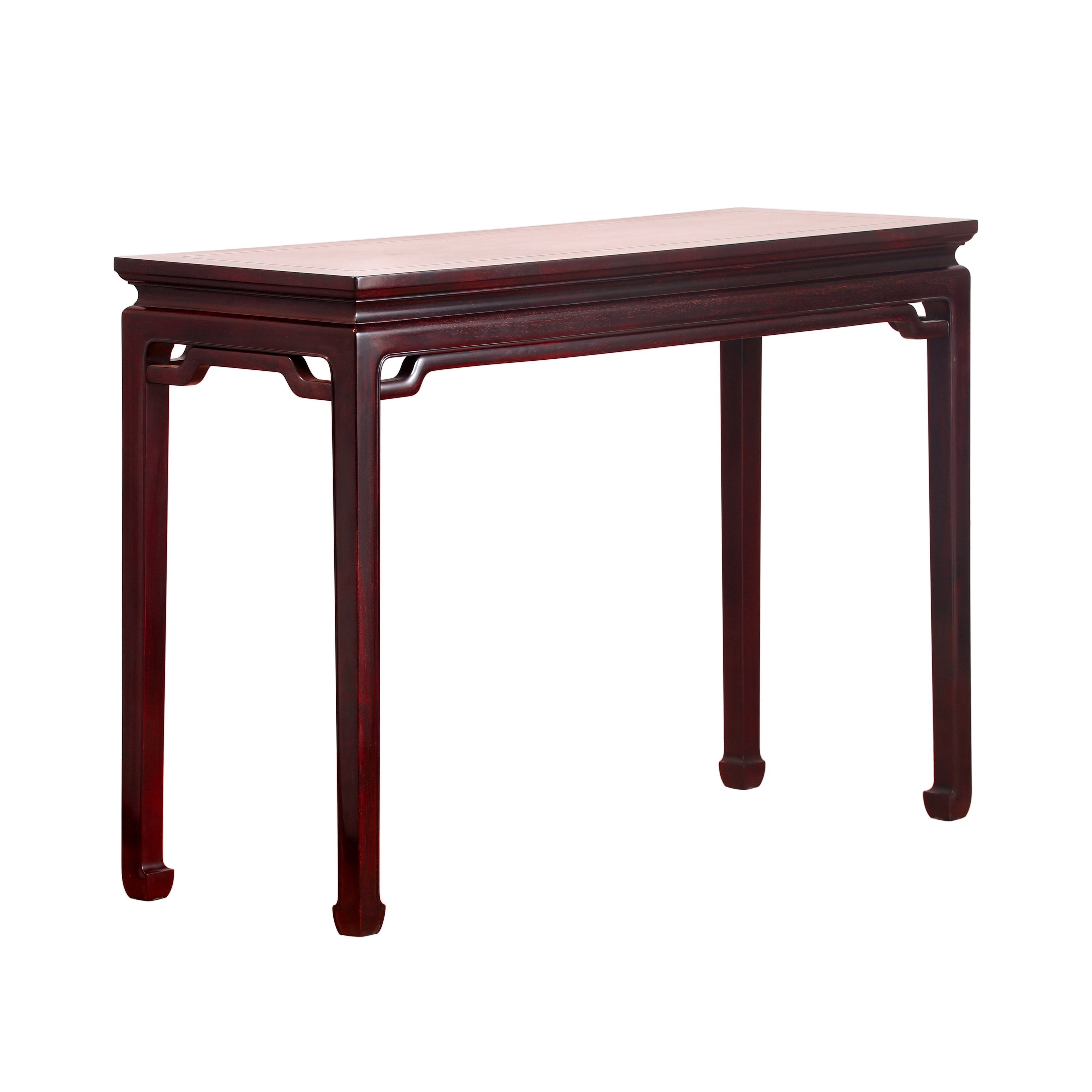 High-waisted, curved-back stretcher, horseshoe-shaped foot table