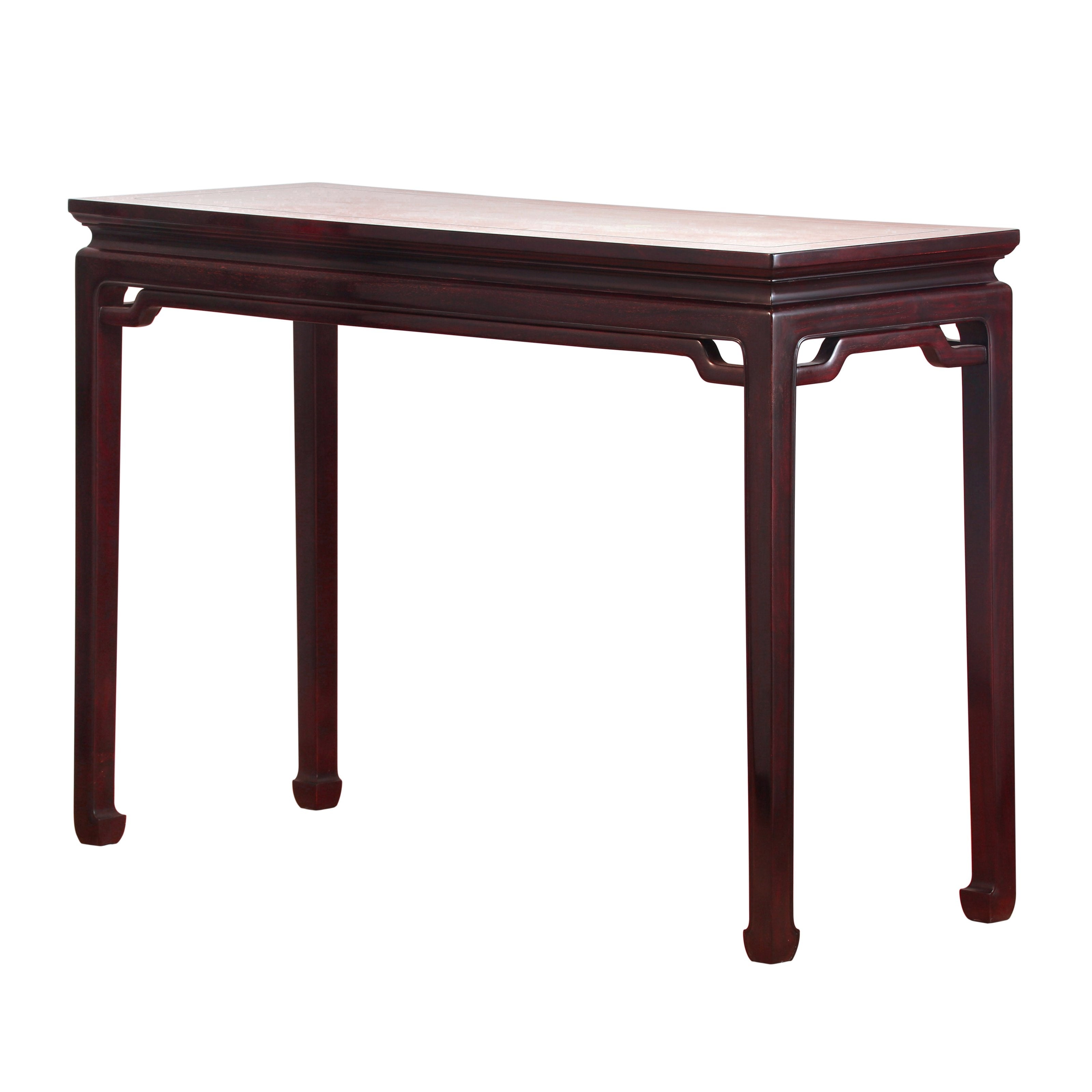 High-waisted, curved-back stretcher, horseshoe-shaped foot table