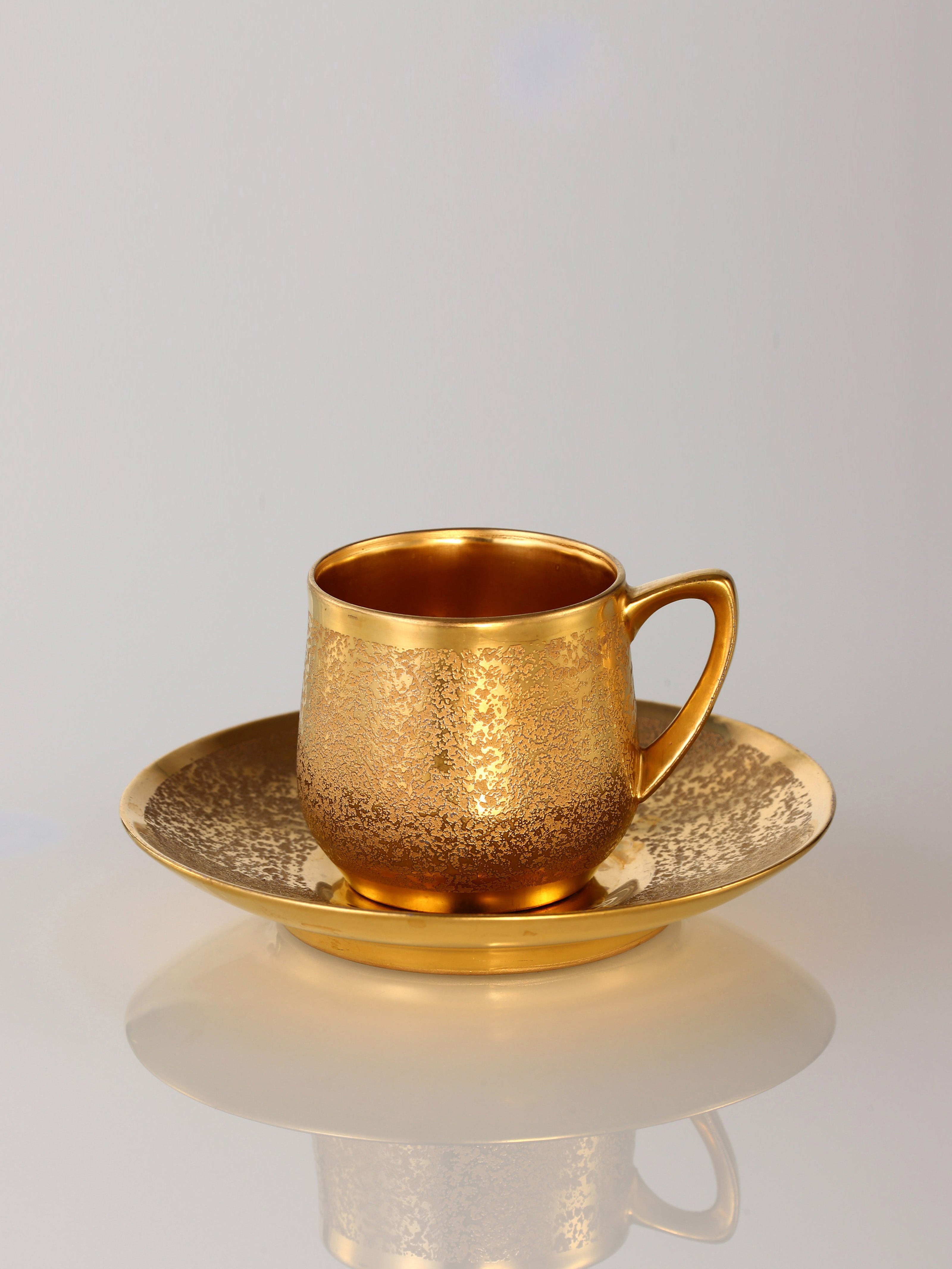 19th-century British gilt porcelain cup