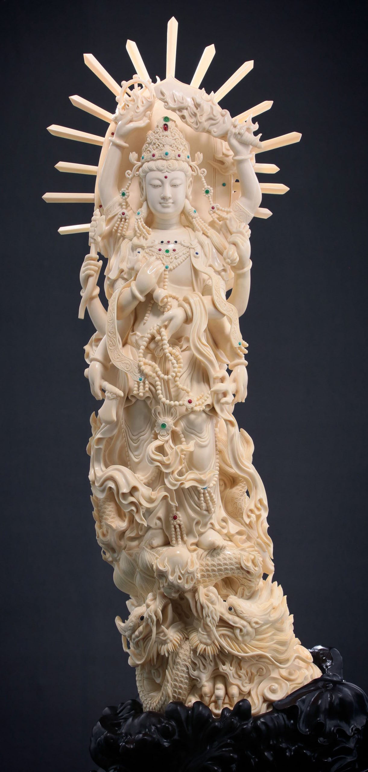 The Three Jewels bring blessings and wisdom.