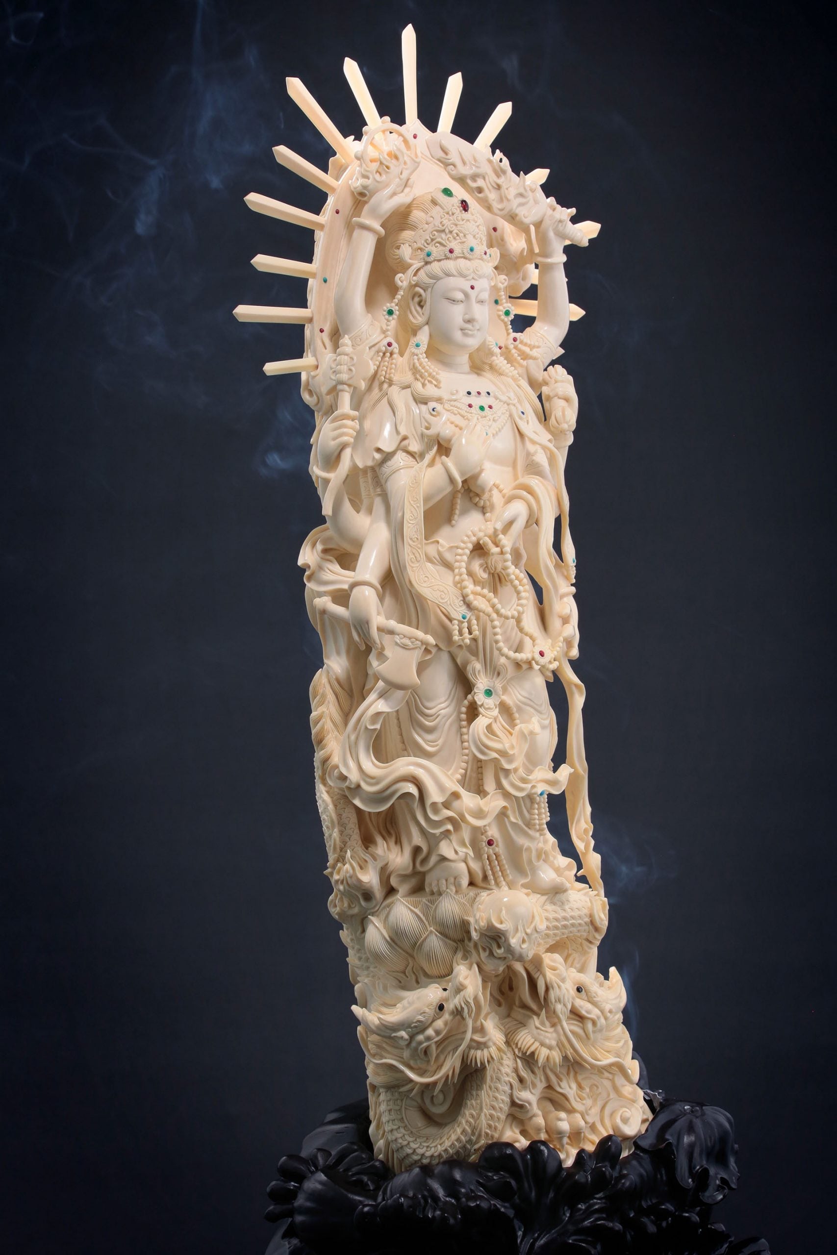 The Three Jewels bring blessings and wisdom.