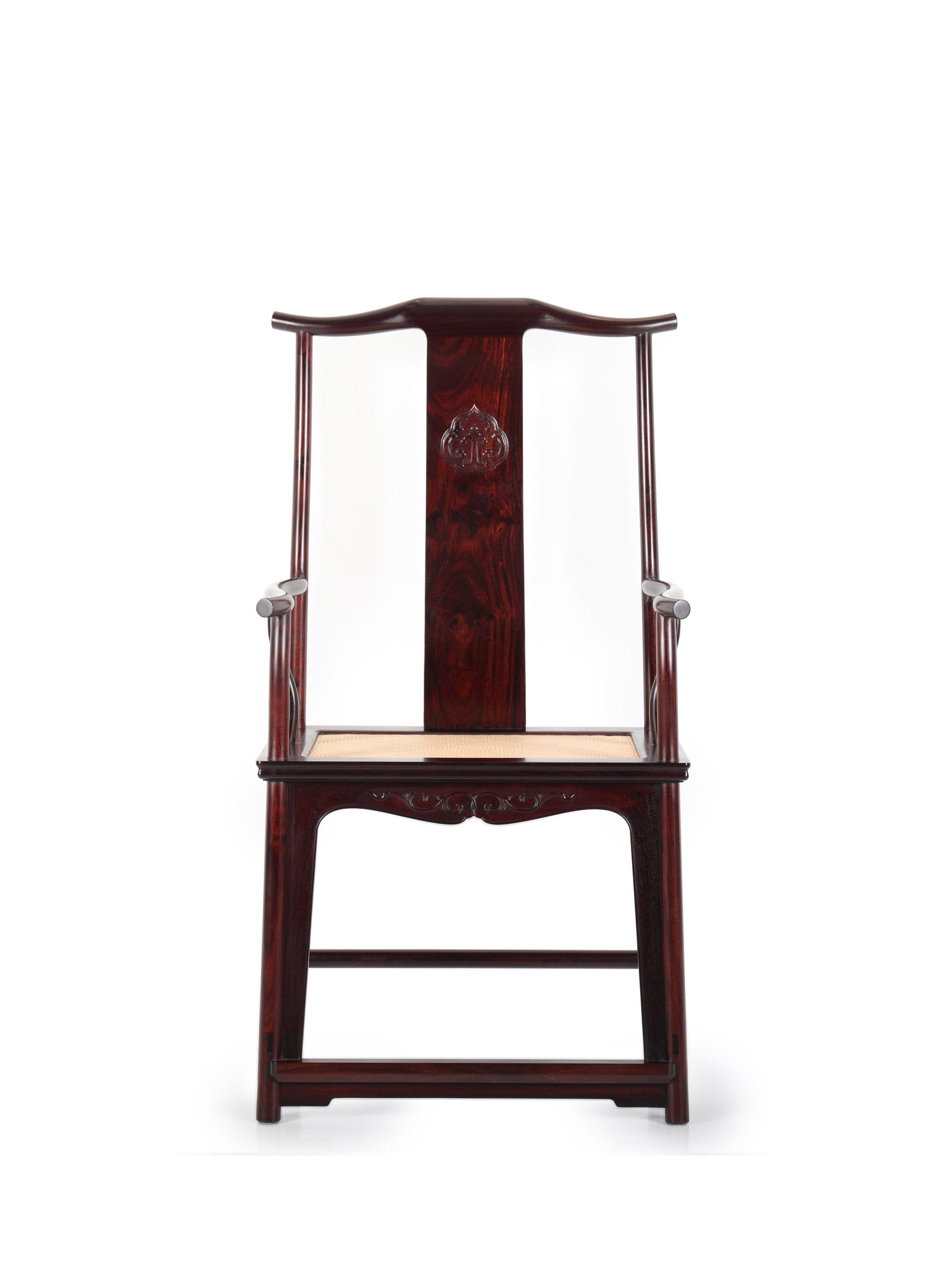 Rosewood/Burmese rosewood, Wang Shixiang style four-section official hat chair