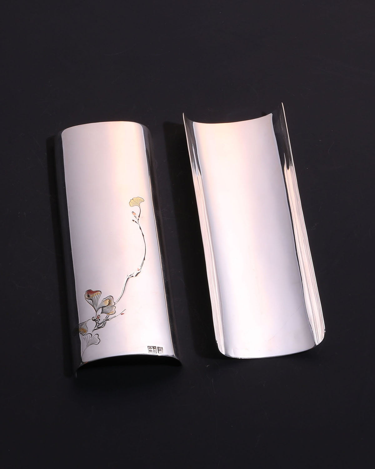 Ginkgo Tea Scoop | Pure Silver