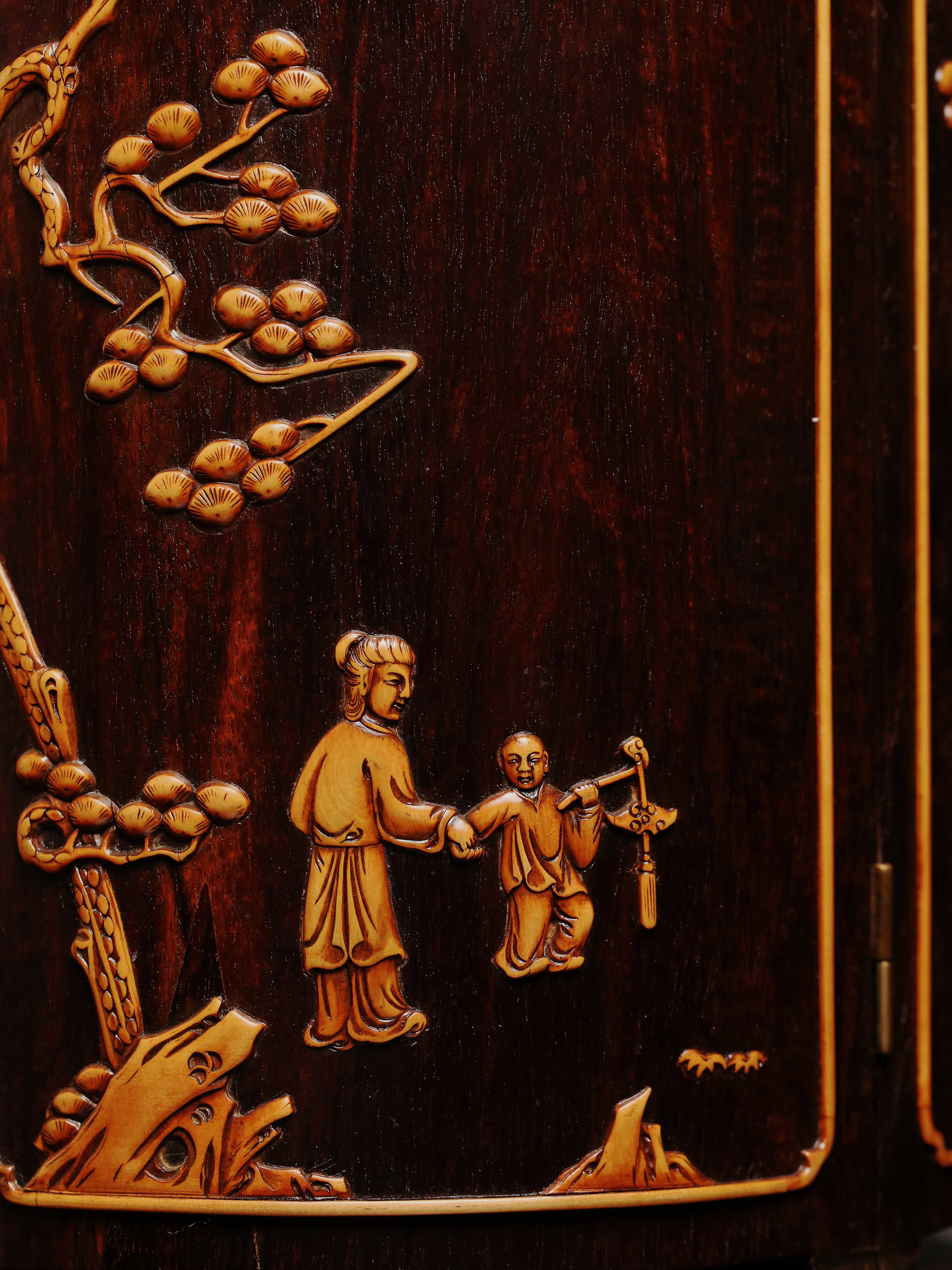 Eight Treasure Round Cabinet