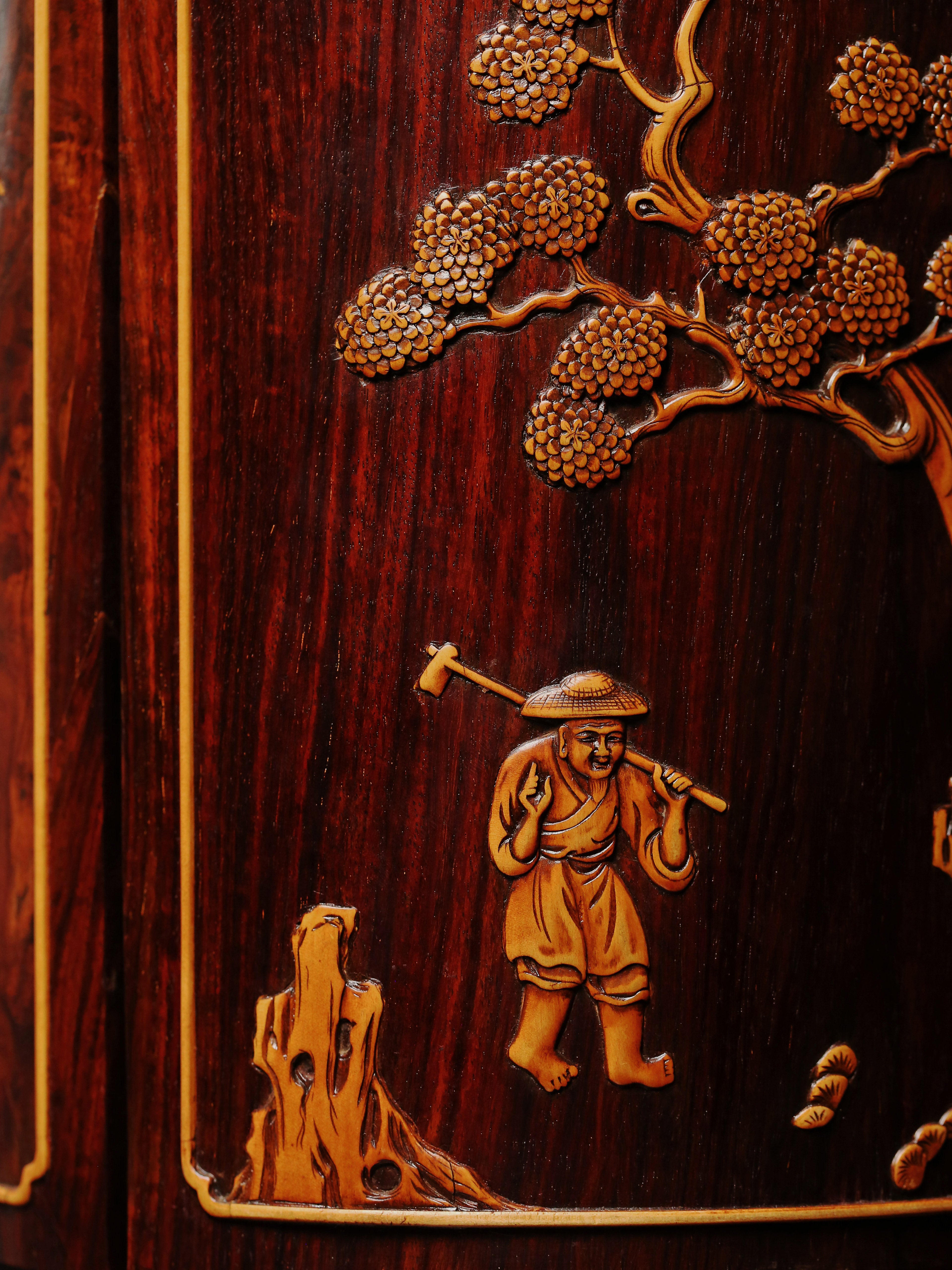 Eight Treasure Round Cabinet