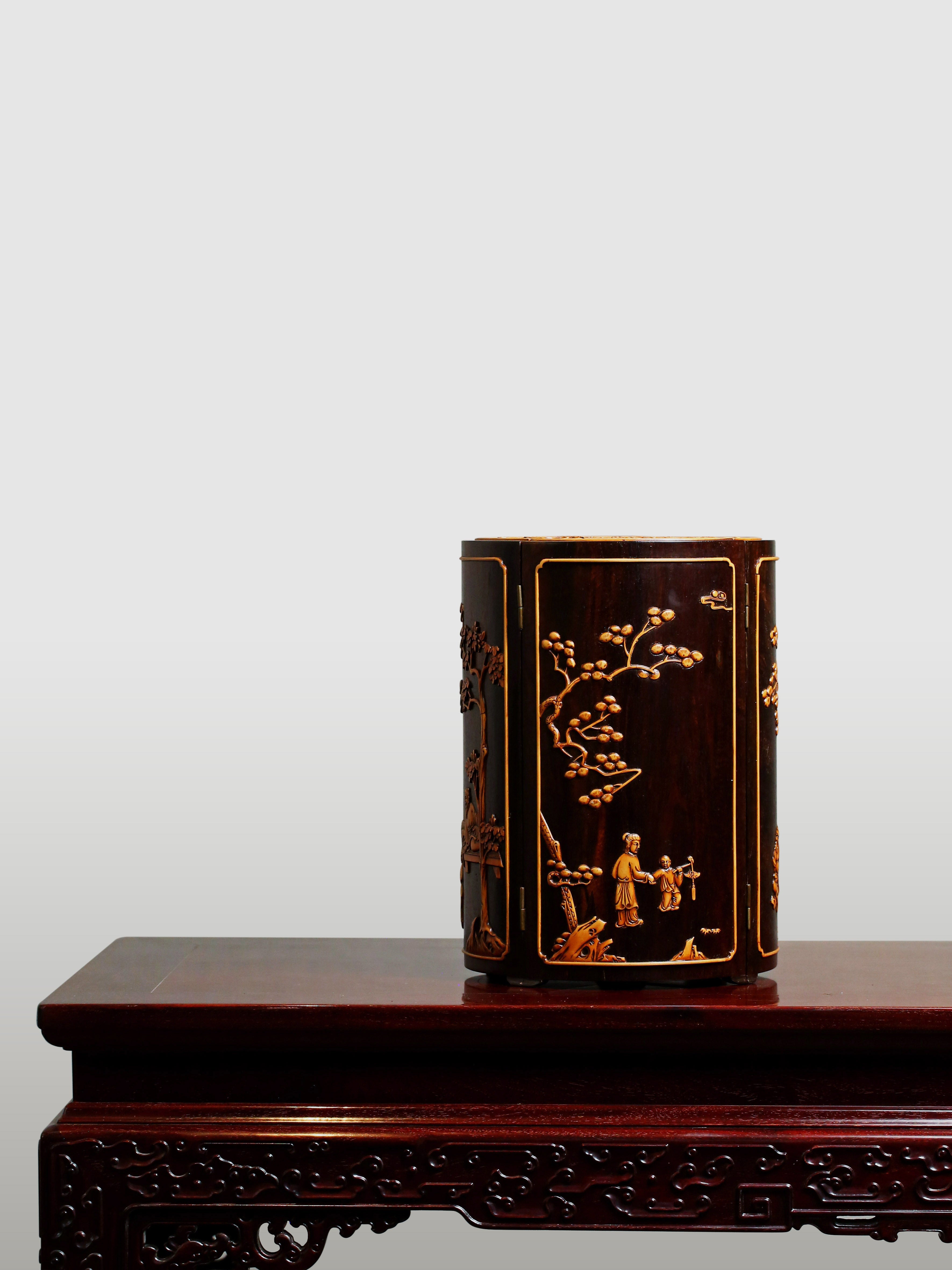 Eight Treasure Round Cabinet