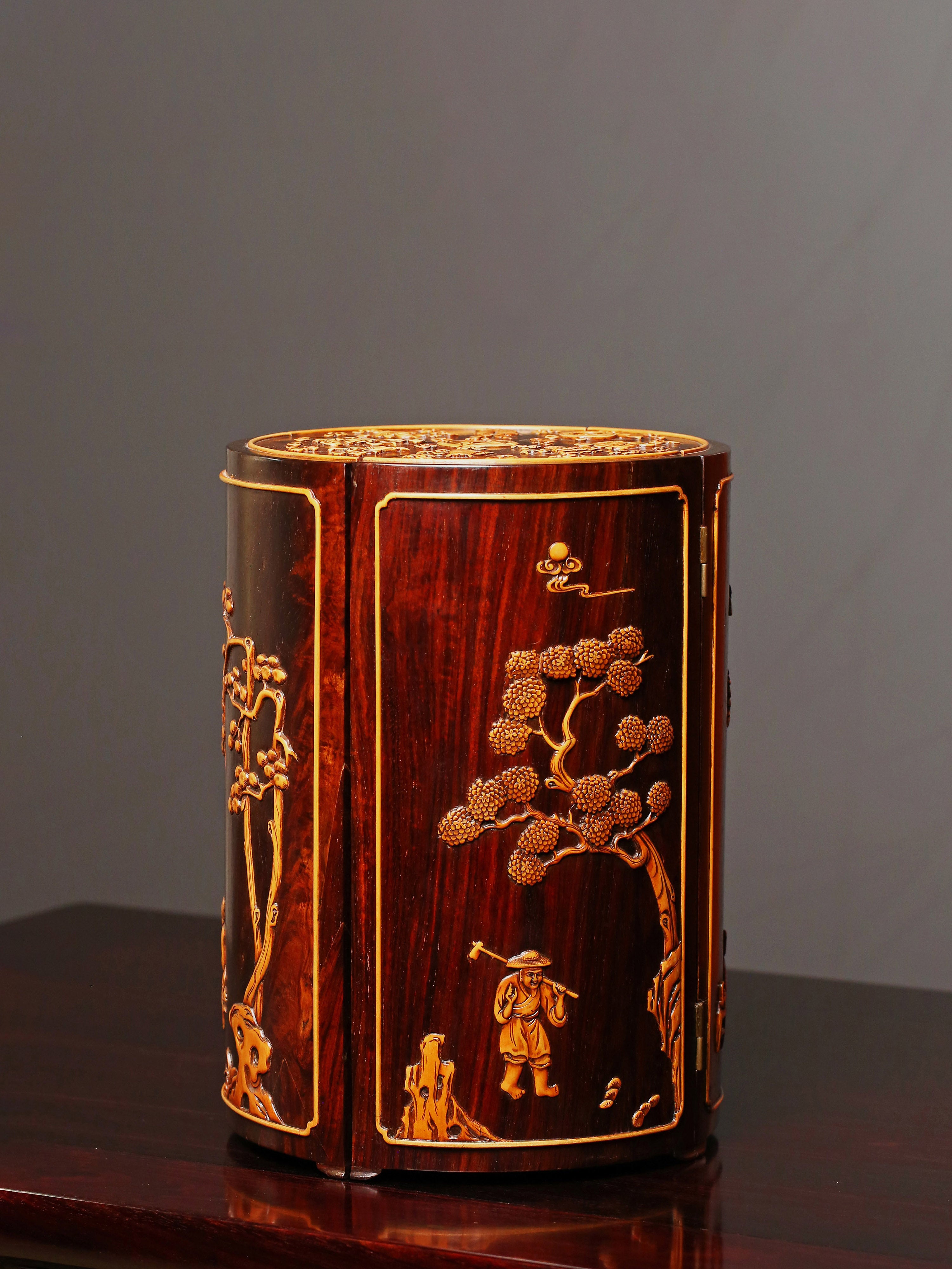 Eight Treasure Round Cabinet