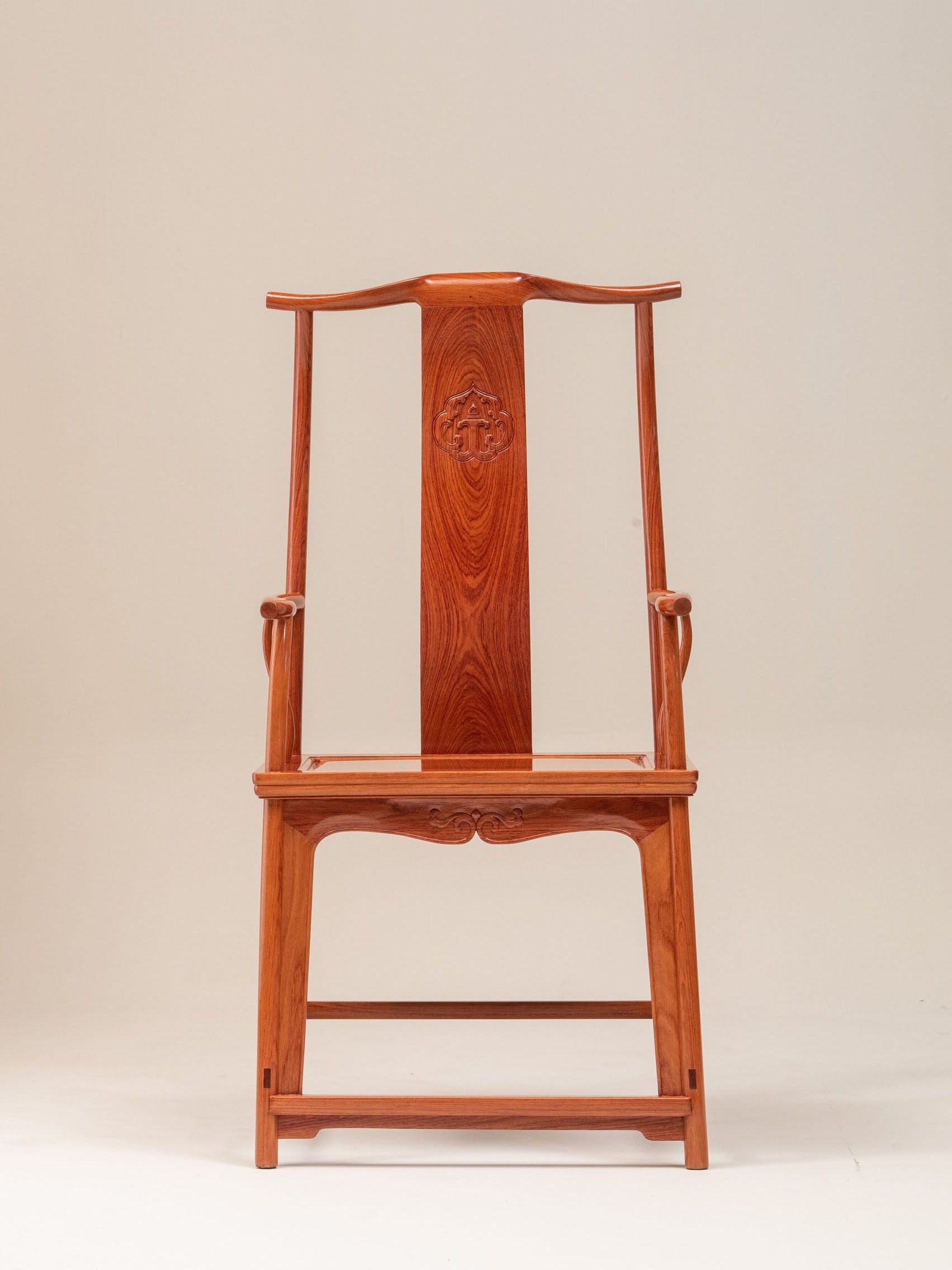 Rosewood/Burmese rosewood, Wang Shixiang style four-section official hat chair