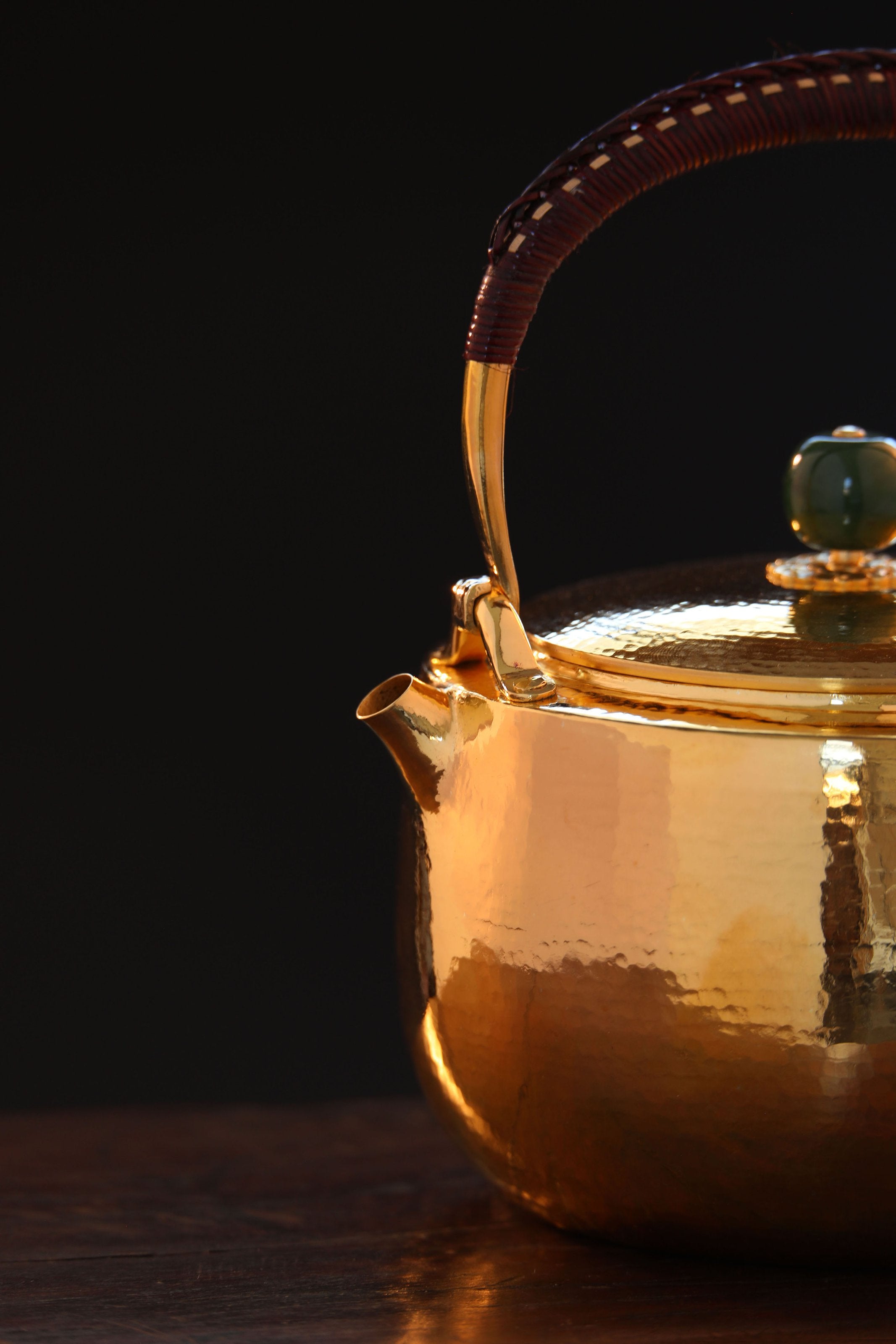 Kitamura-style pure gold and gold-plated silver teapot