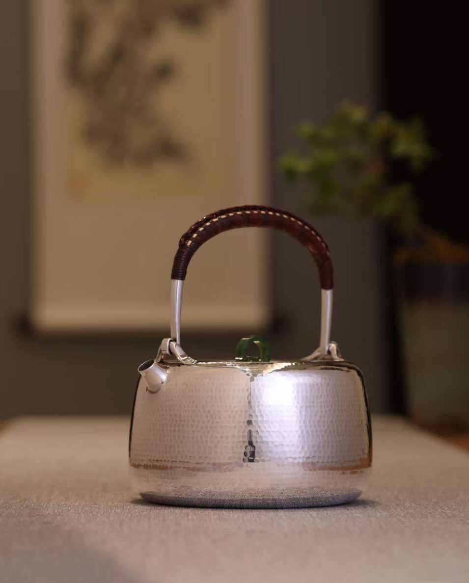 Kitamura Hammer-Patterned Jade Ring