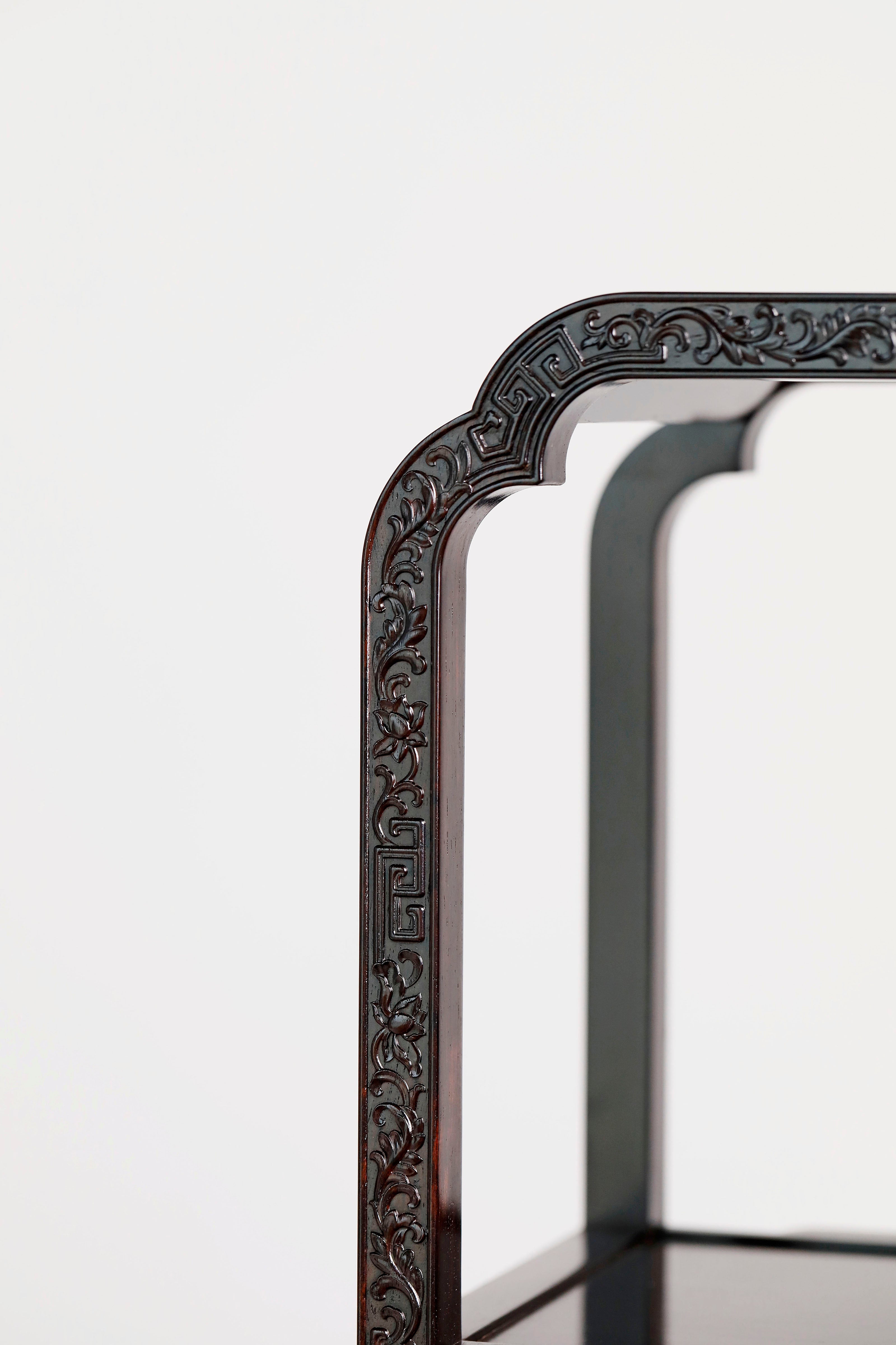 Passionflower Pattern Table with Curtain Relief