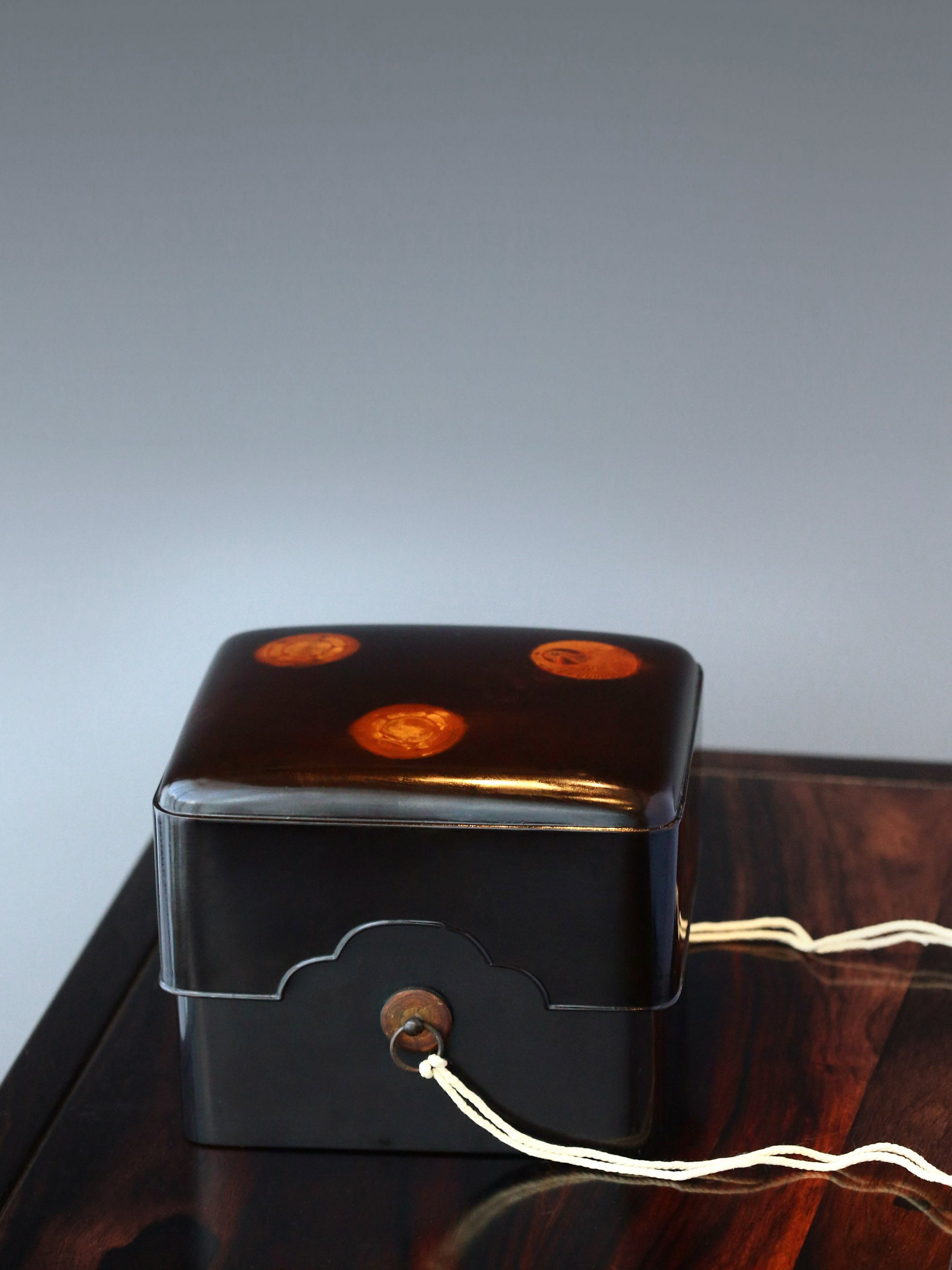 Japanese Edo-style lacquer tea ceremony box