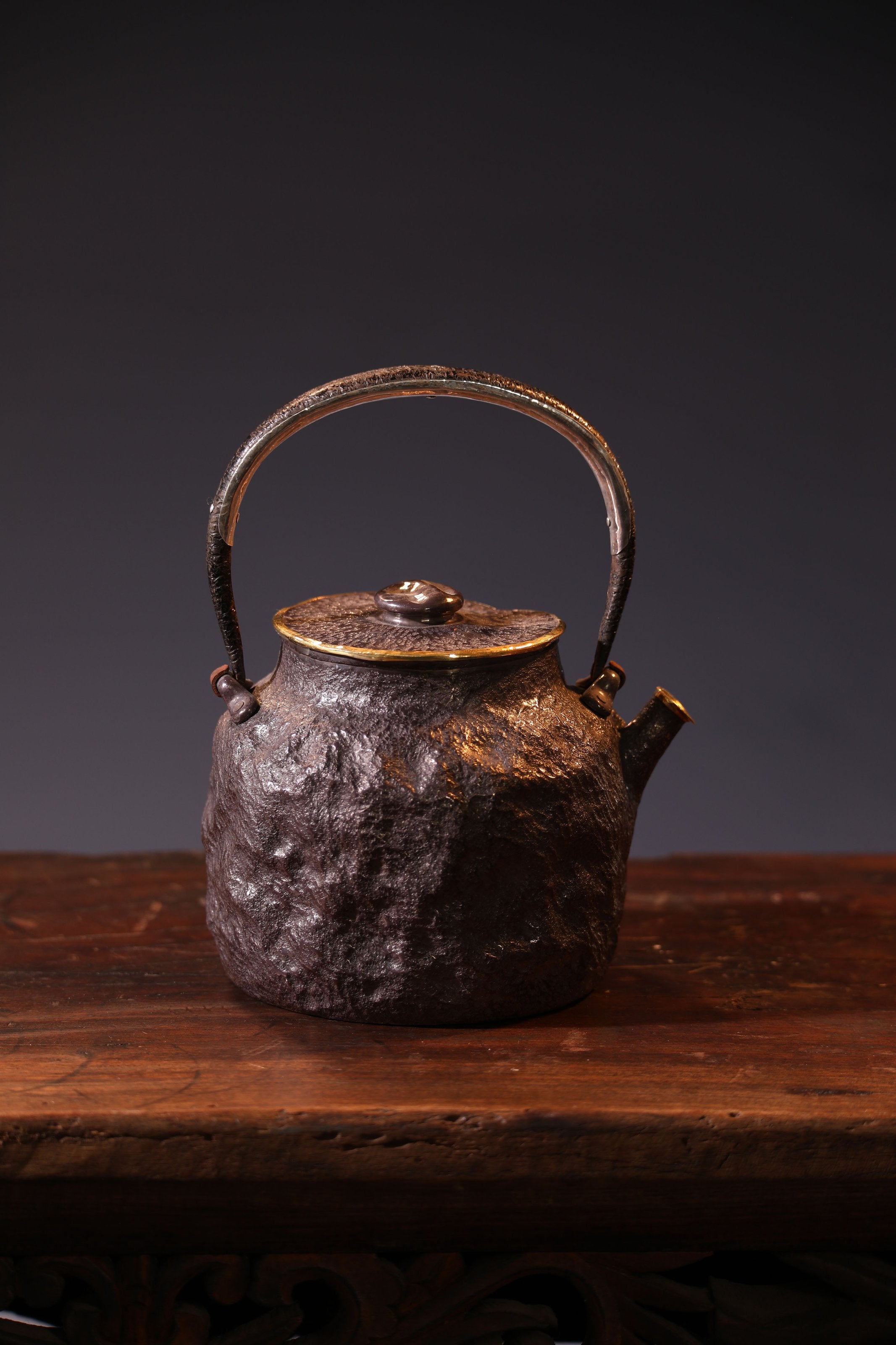 Strange silence, pure silver plated with gold