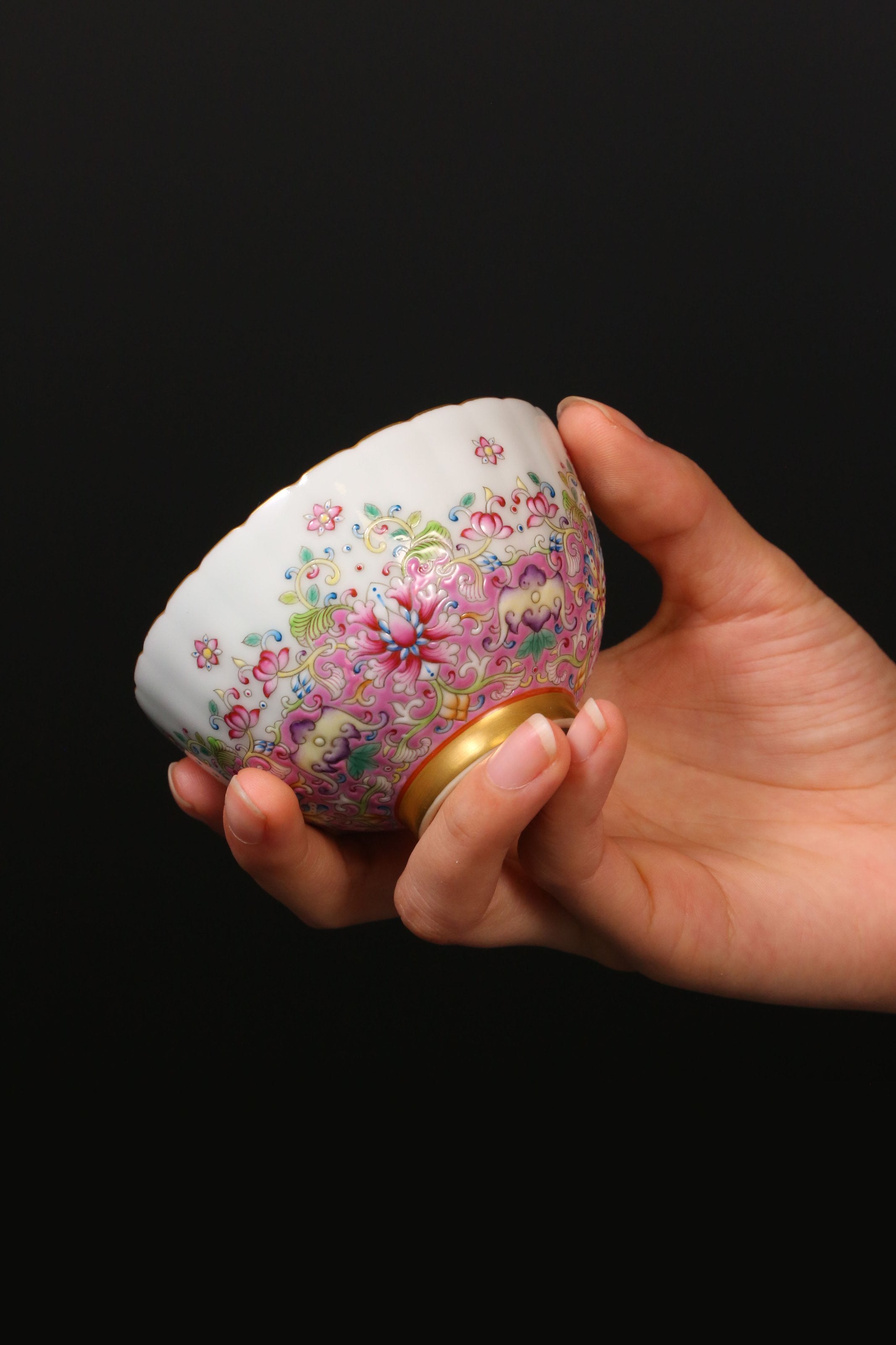 Dayazhai Lotus and Chrysanthemum Petal Cup