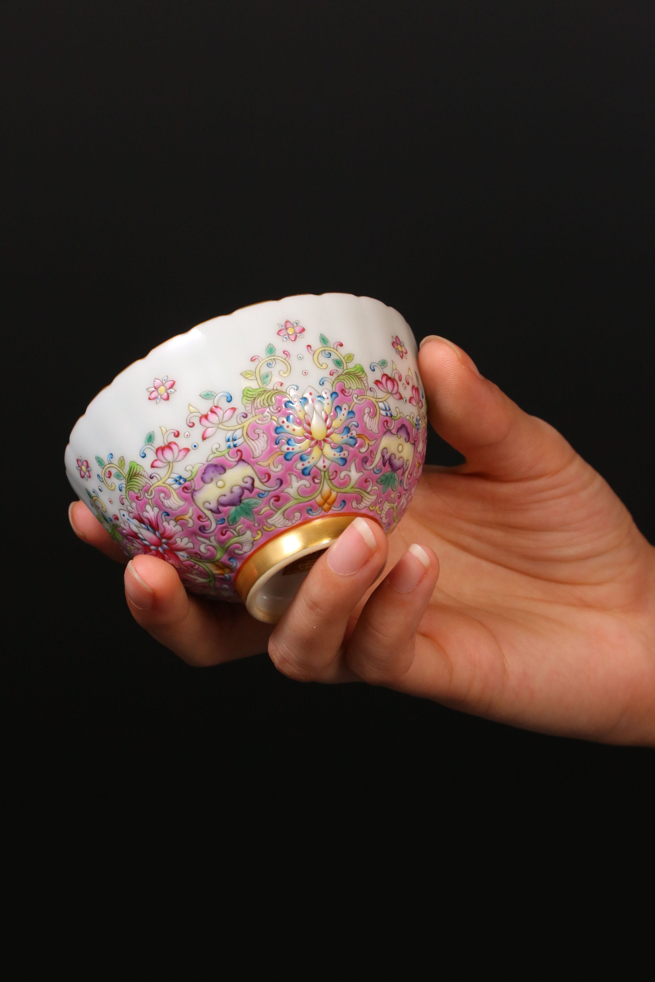 Dayazhai Lotus and Chrysanthemum Petal Cup