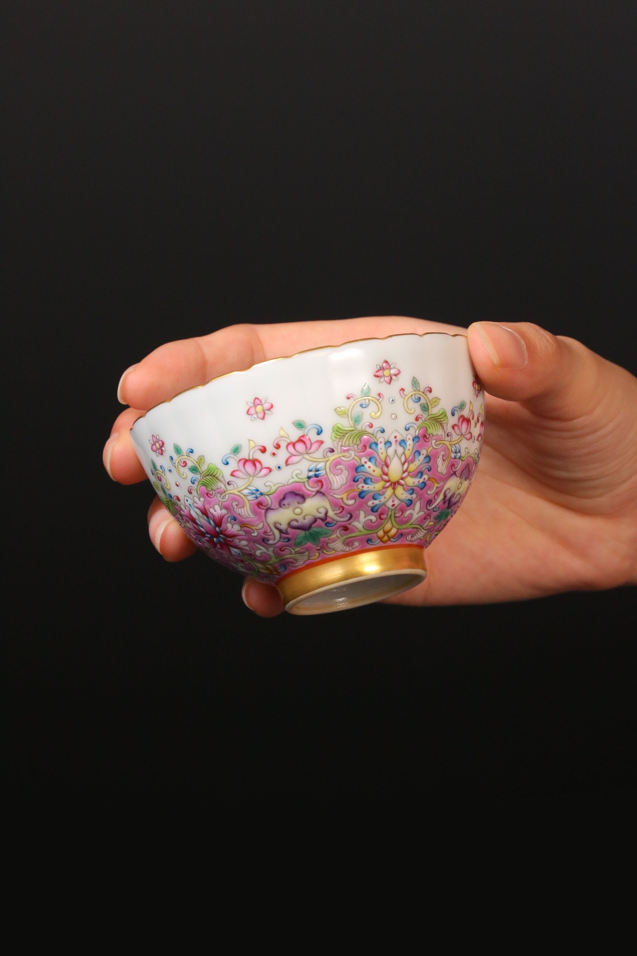 Dayazhai Lotus and Chrysanthemum Petal Cup
