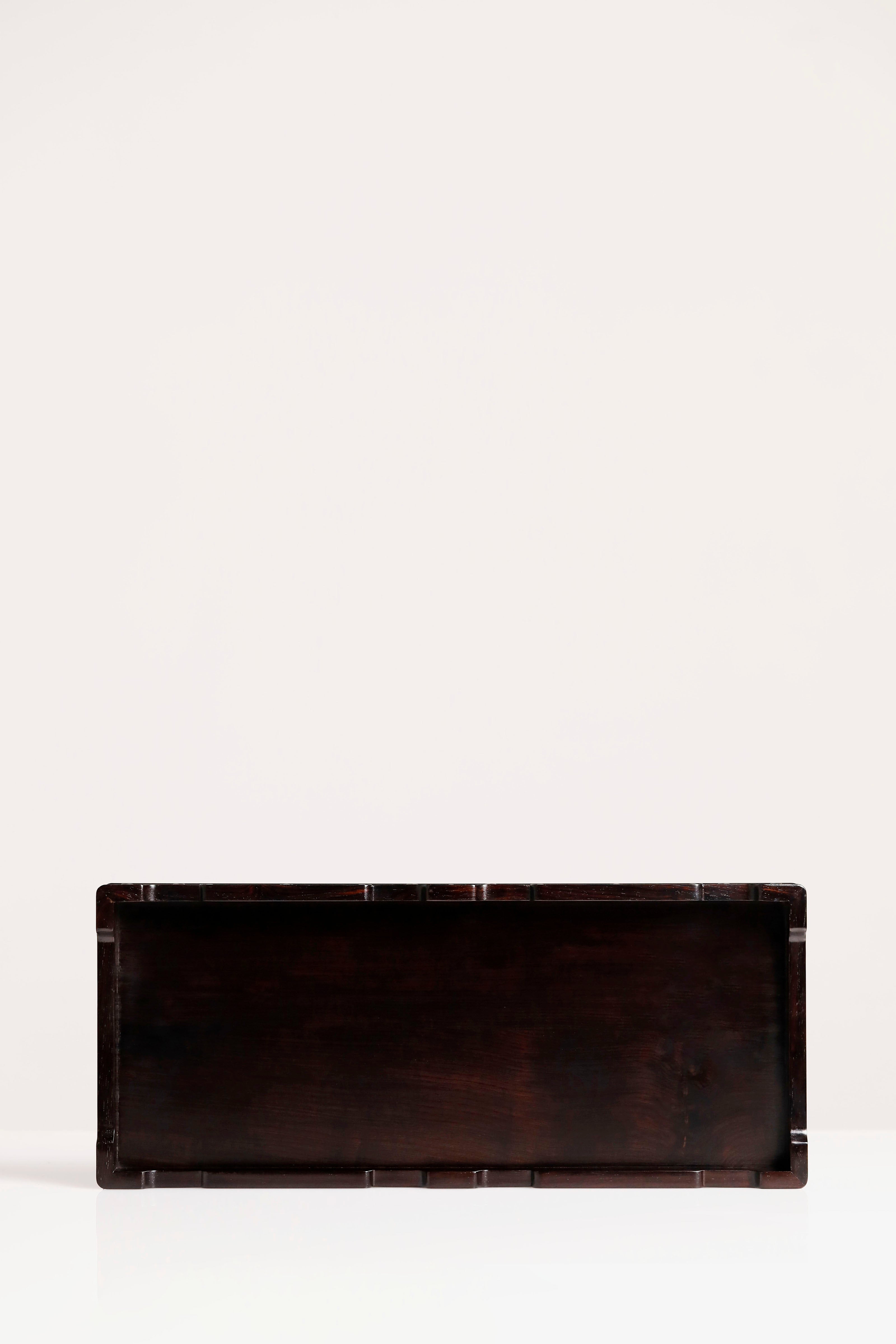 Plain purple sandalwood tray