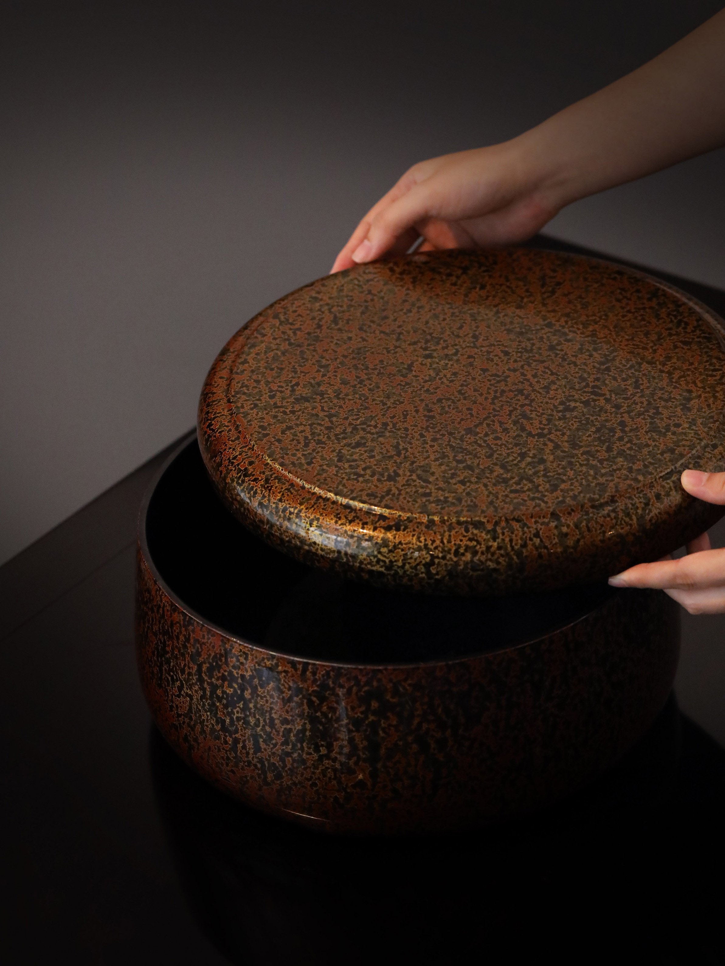 Japanese lacquer tea box