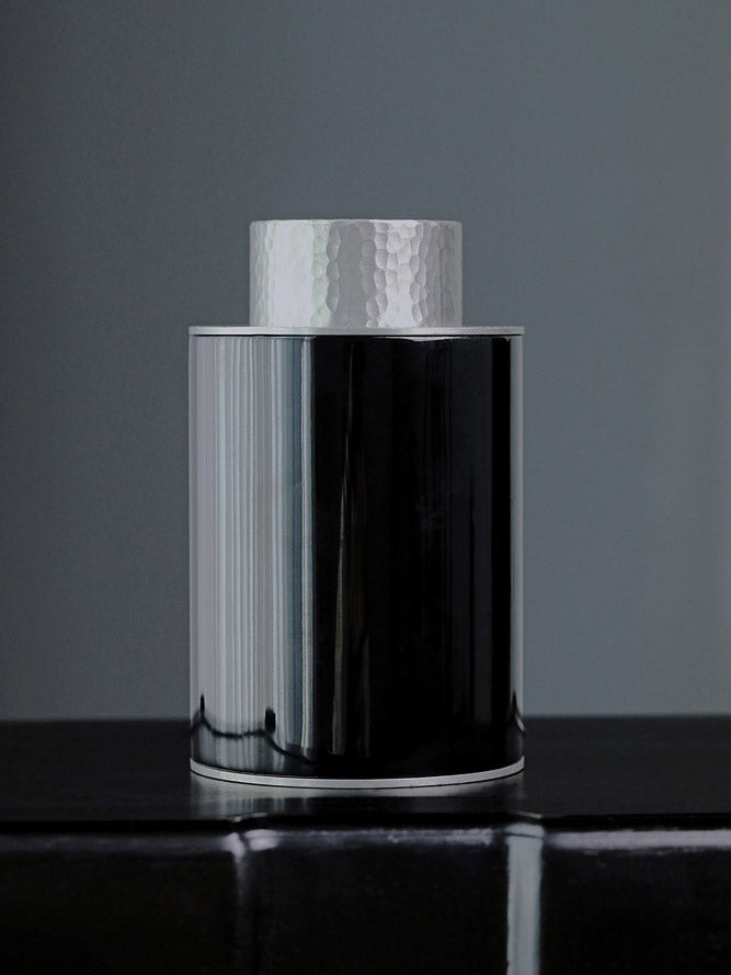 Lacquered Pure Tin Tea Caddy