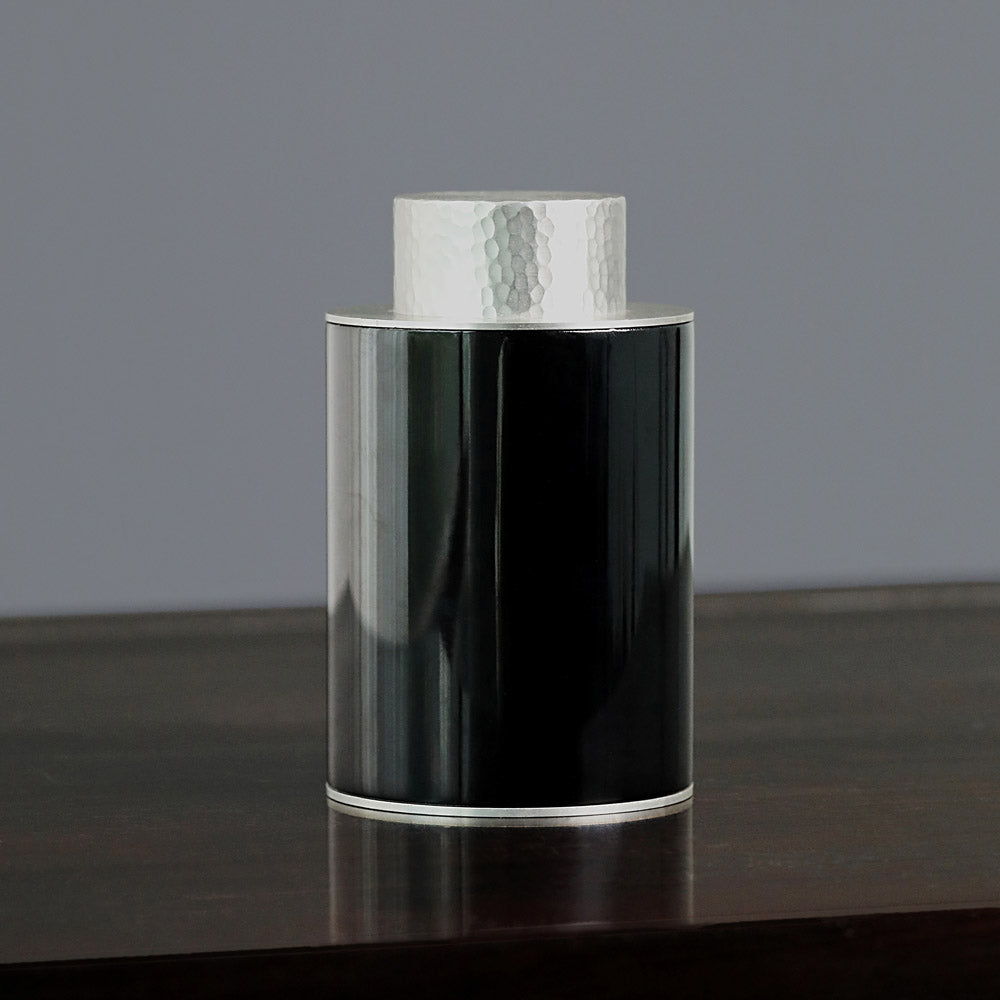 Lacquered Pure Tin Tea Caddy