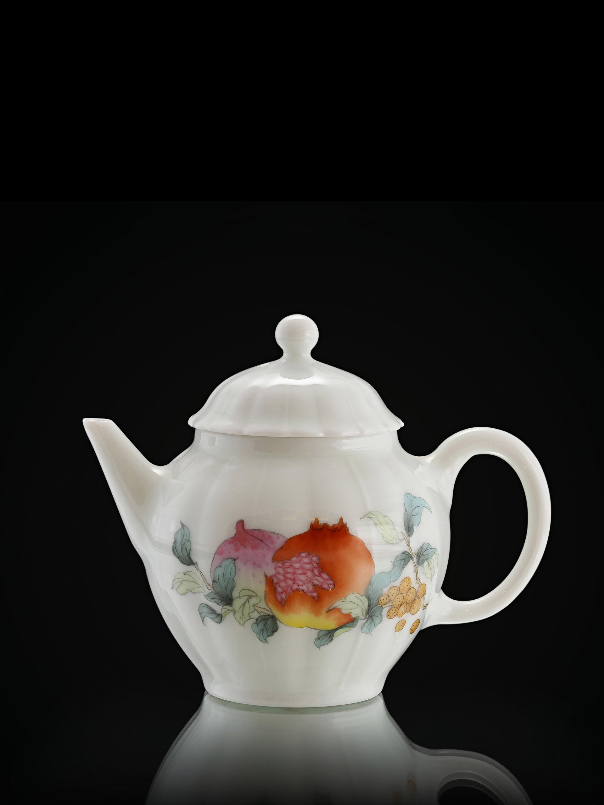 Many Children, Many Blessings: Famille Rose Teapot/Tea Compartment