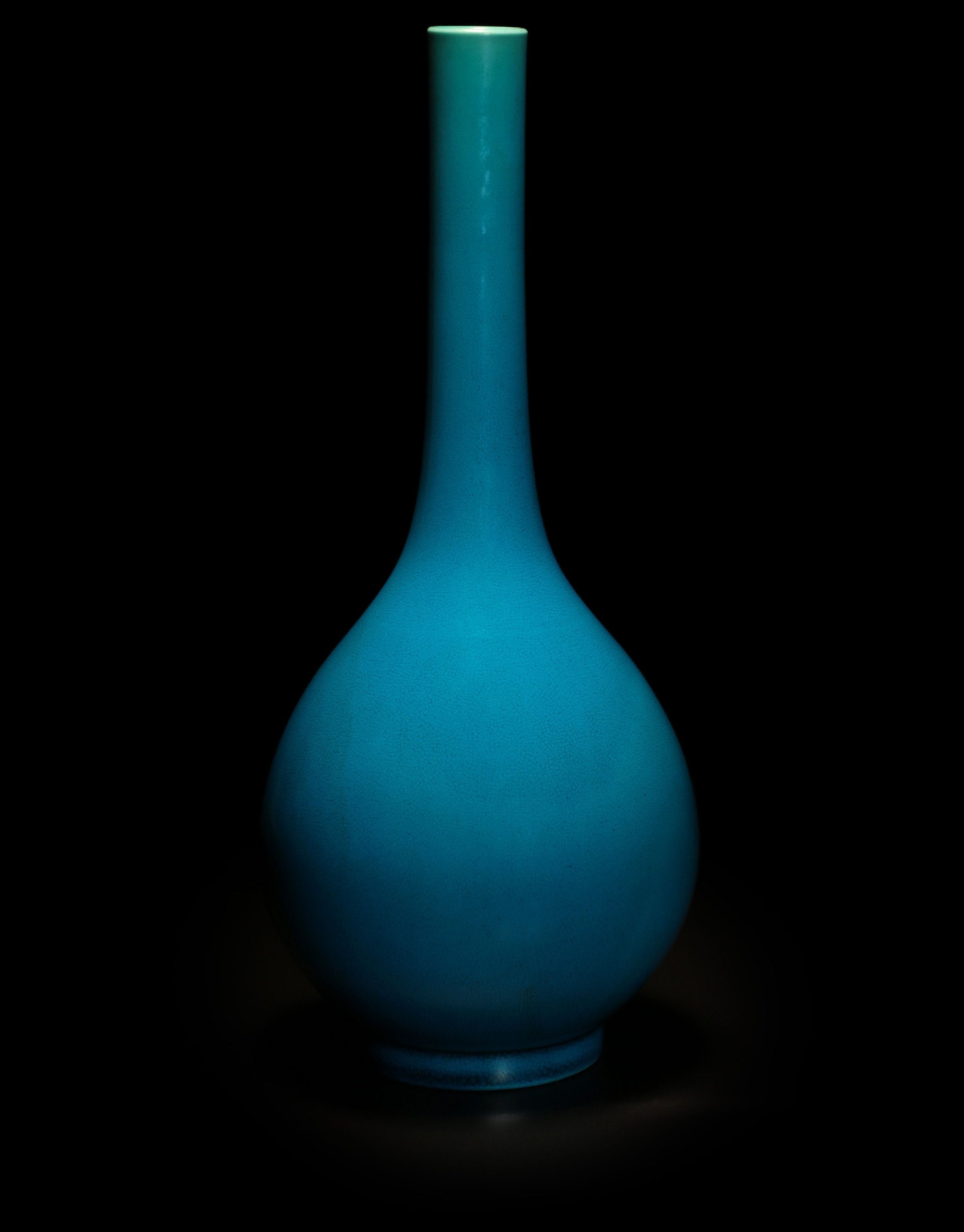 Falconite (peacock blue) bottle