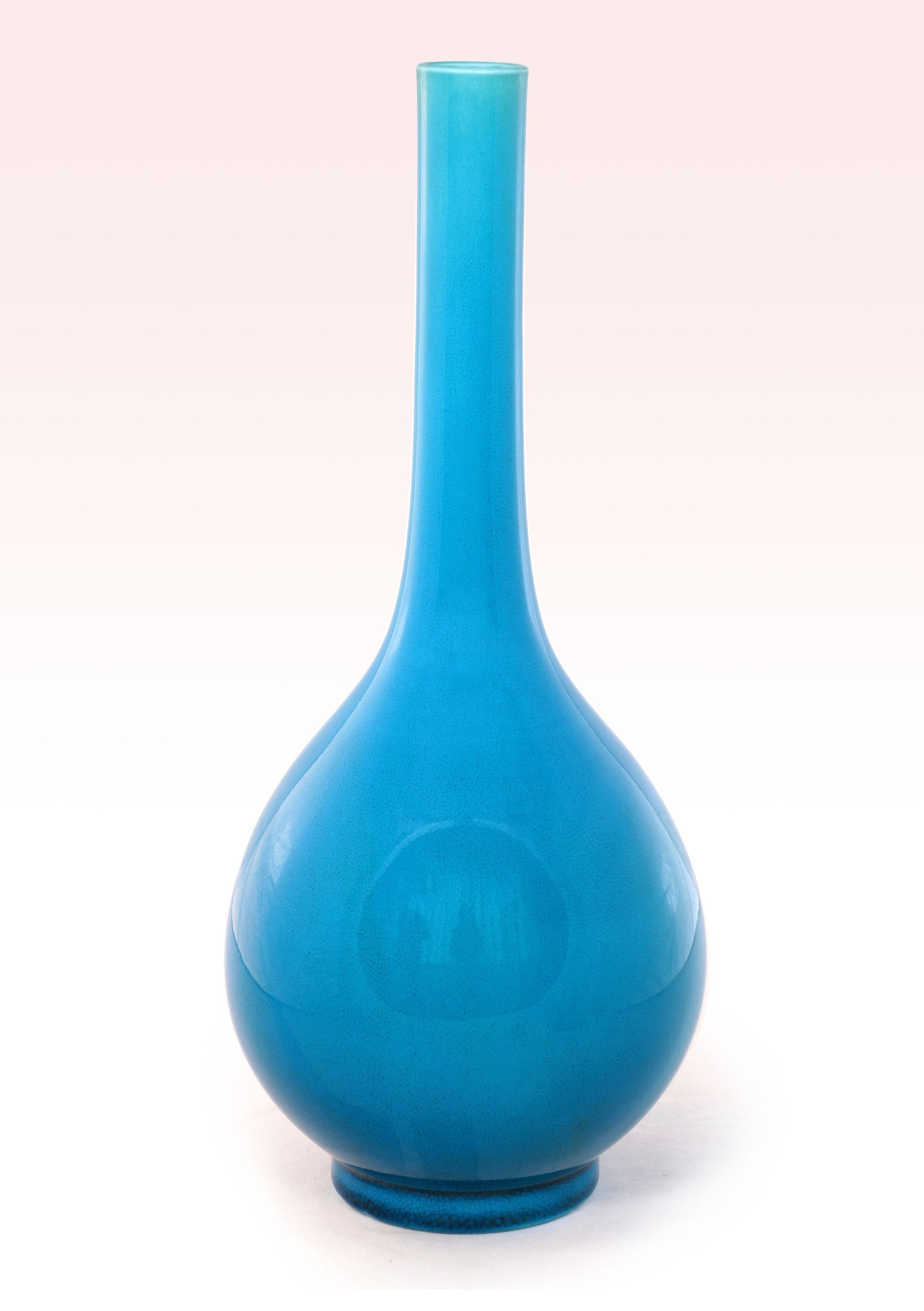 Falconite (peacock blue) bottle