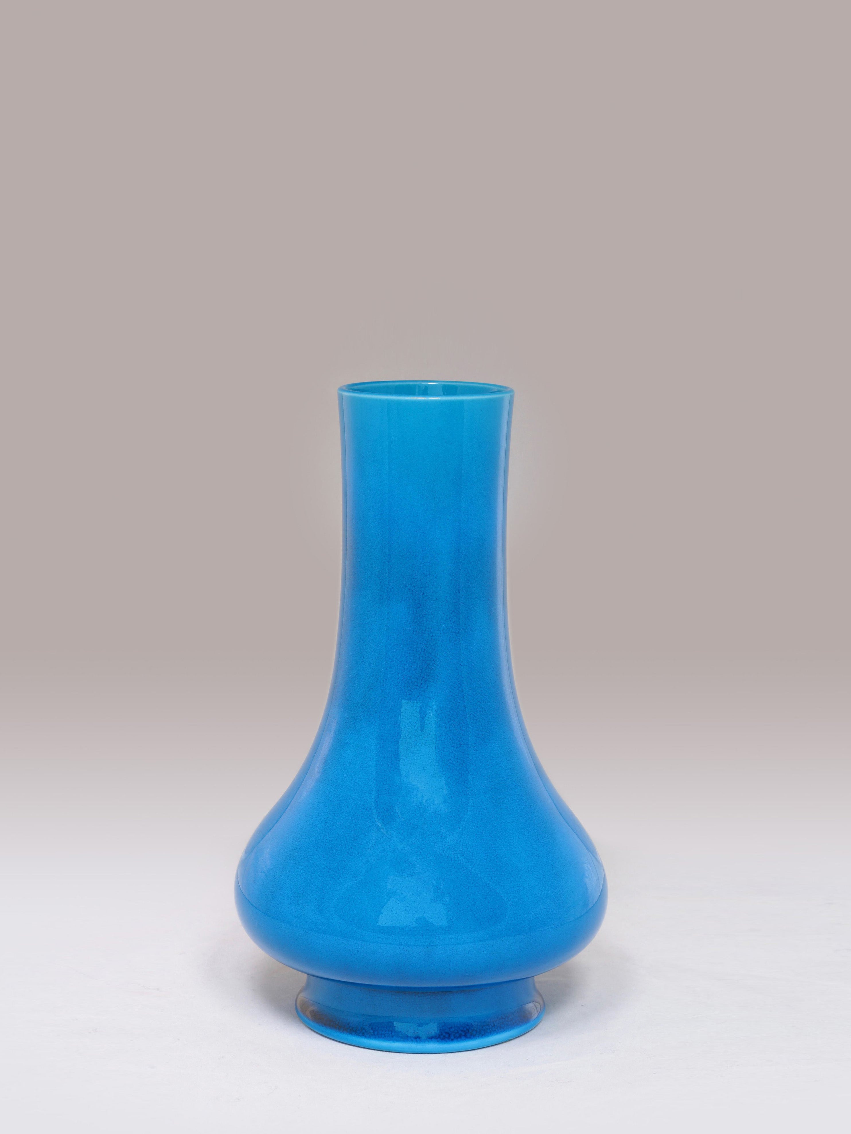 Peacock Blue Vase