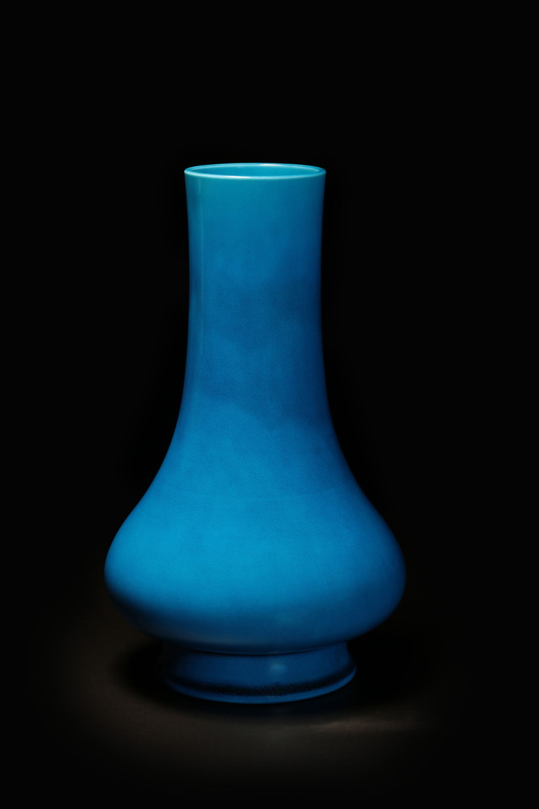 Peacock Blue Vase