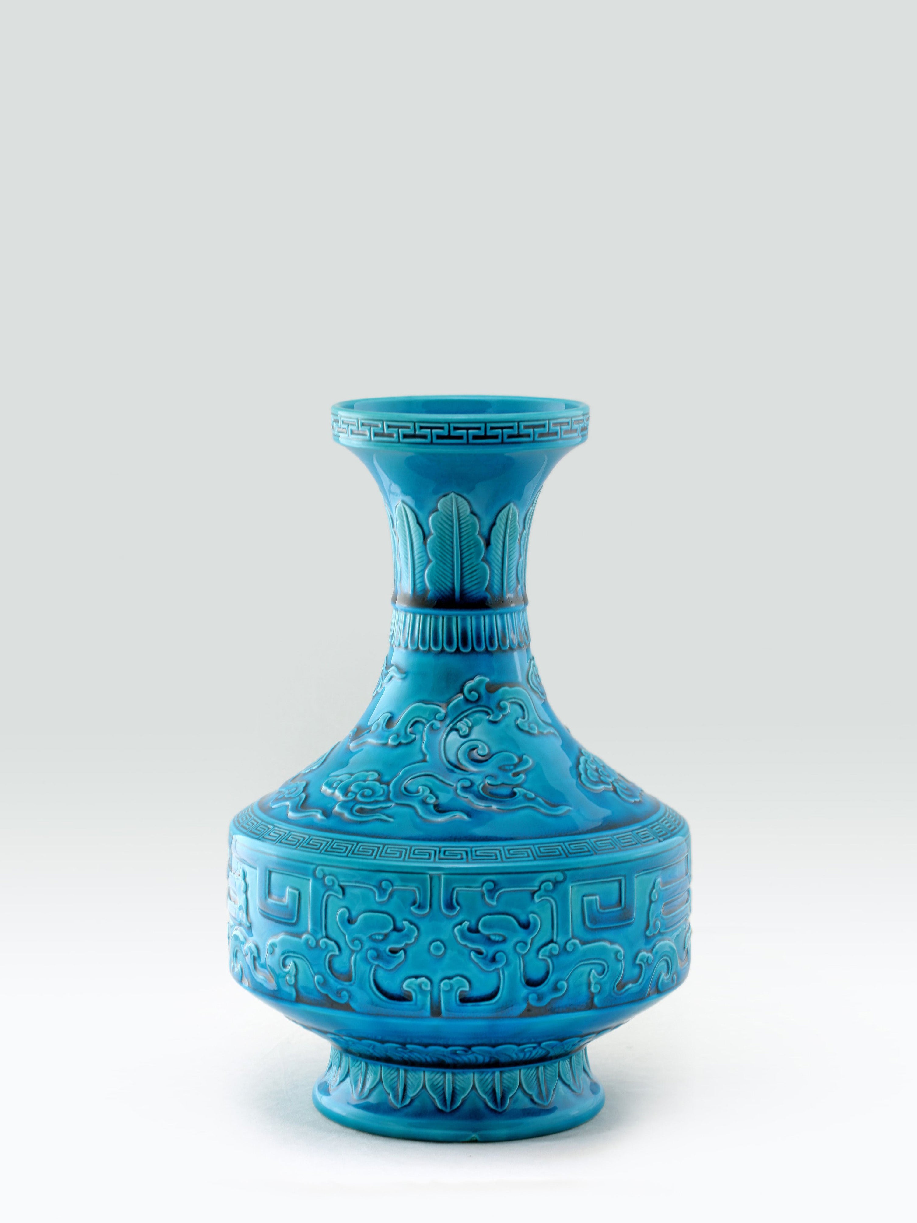 French Green Kui Pattern Wash Bottle