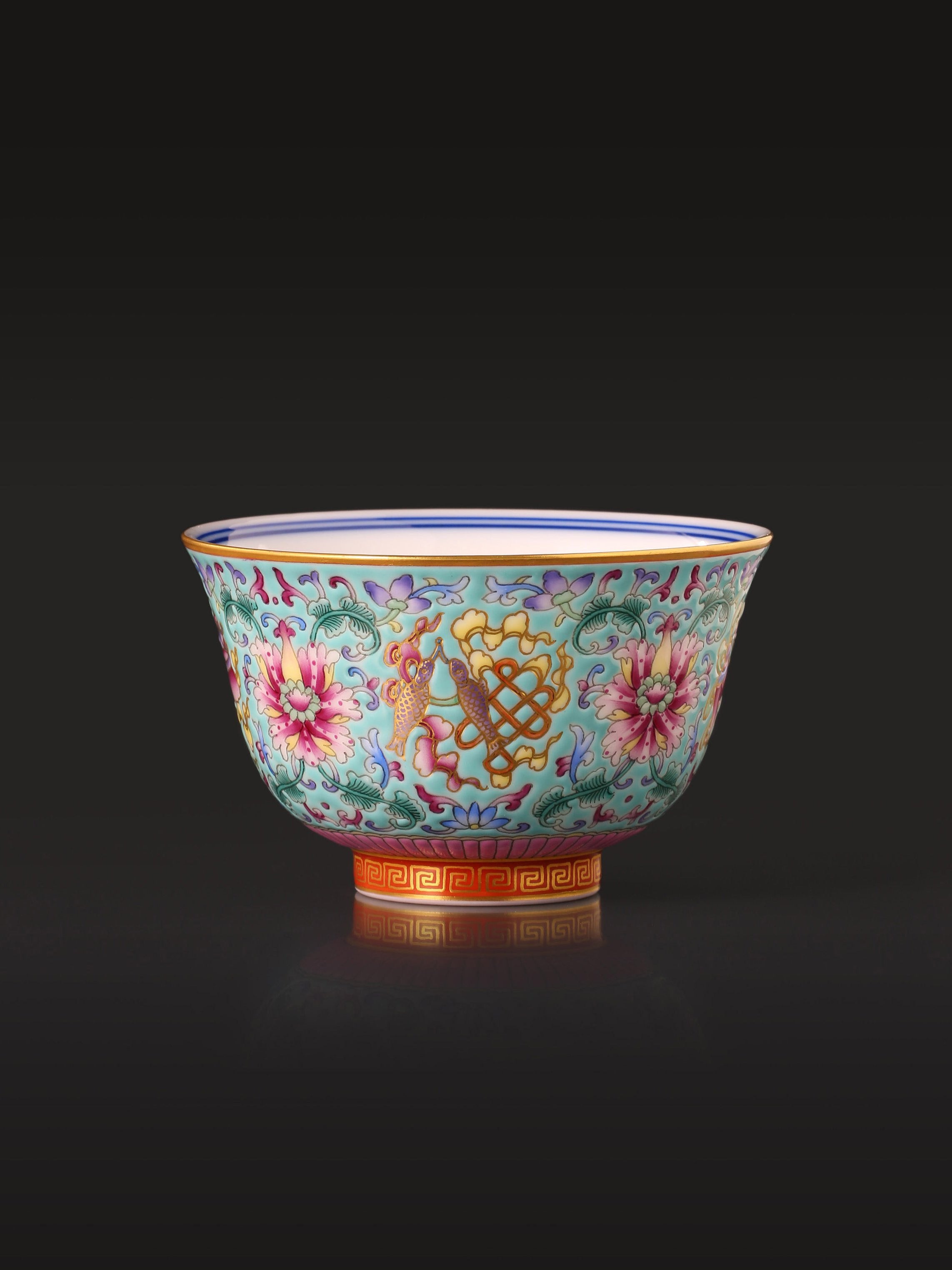 Dayazhai Enamel Eight Treasures Flamed Cup