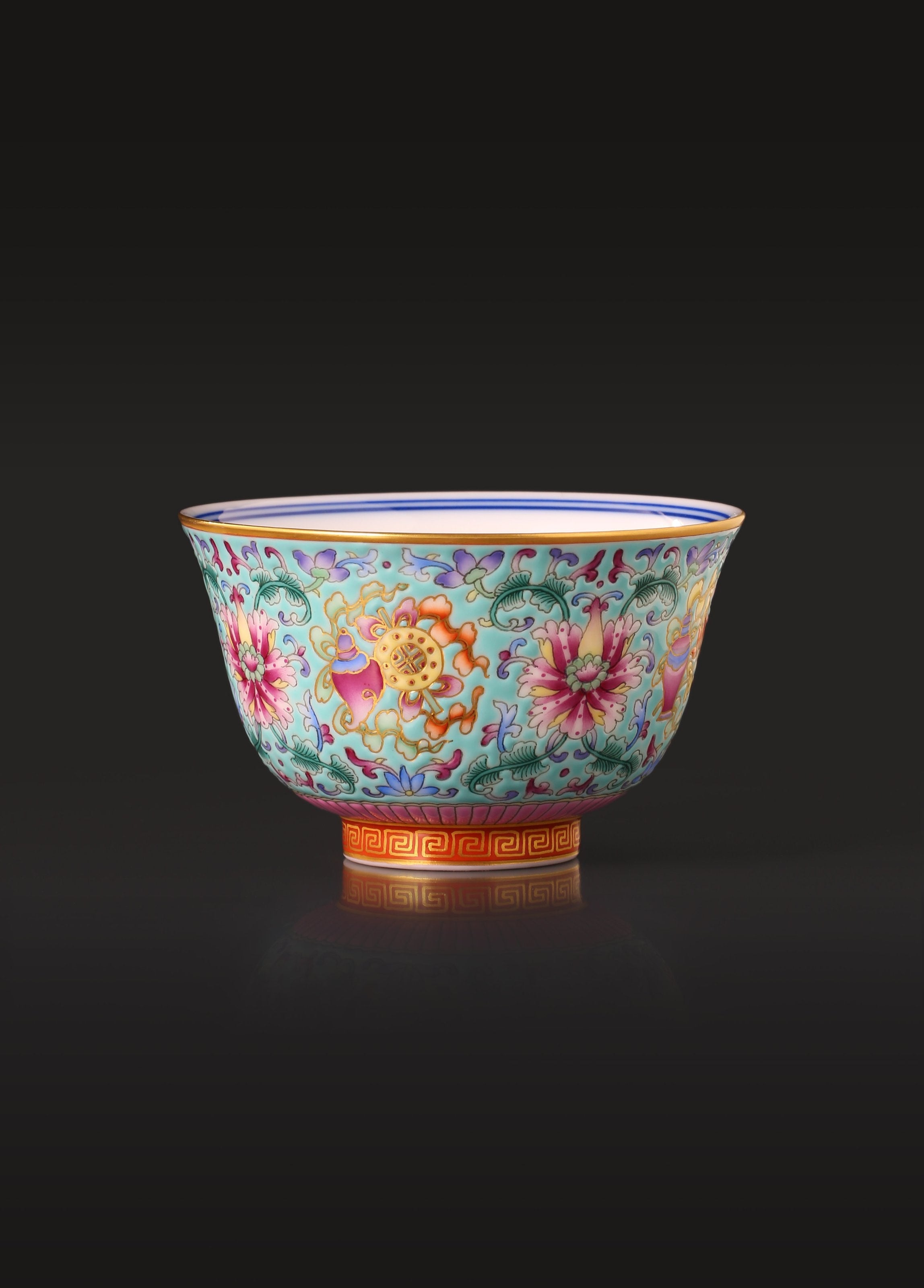 Dayazhai Enamel Eight Treasures Flamed Cup