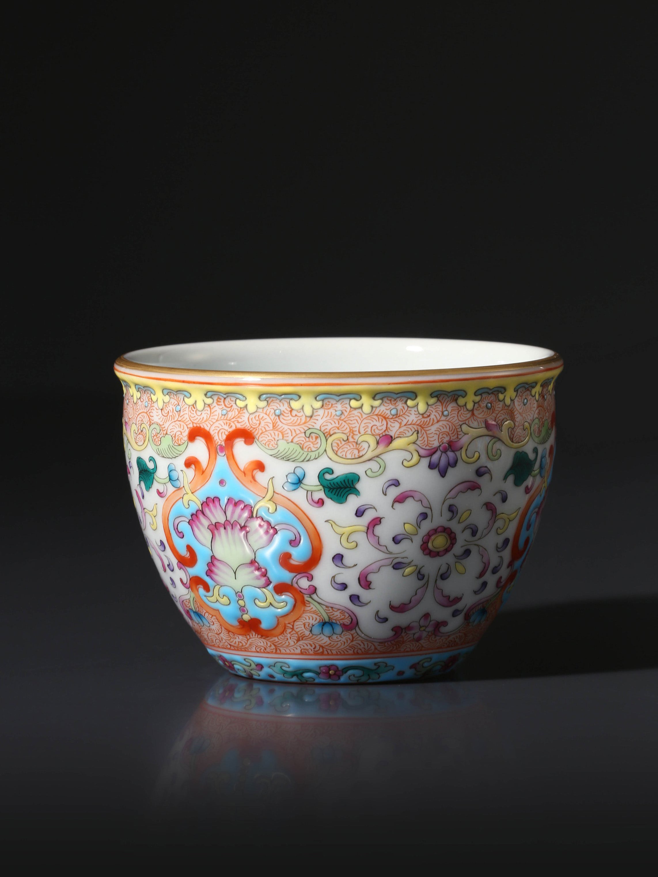 Dayazhai Enamel Flower Jar Cup