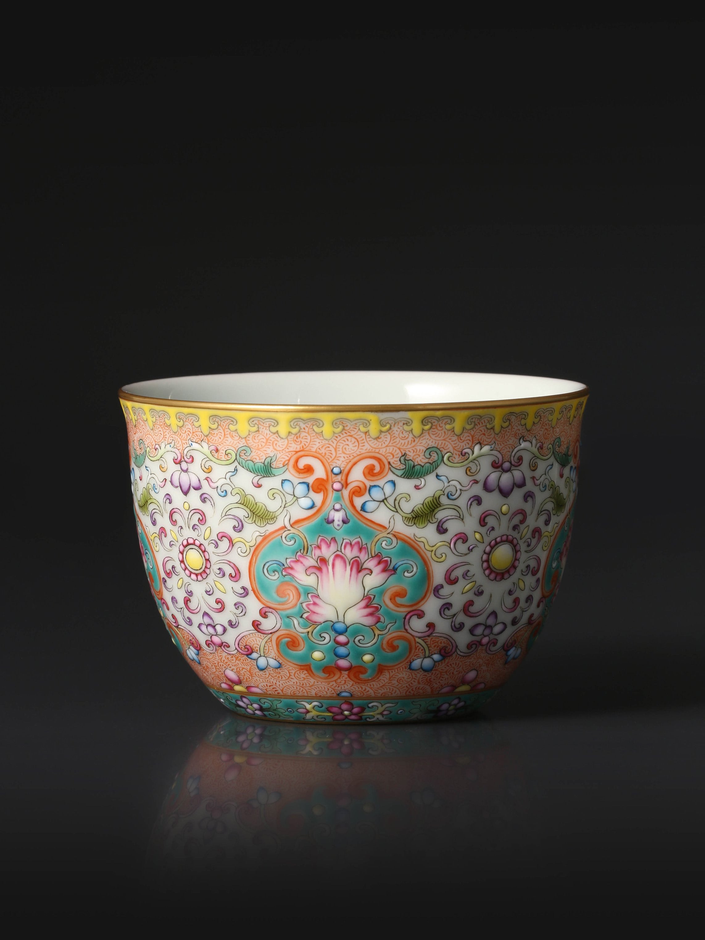 Dayazhai Enamel Flower Jar Cup