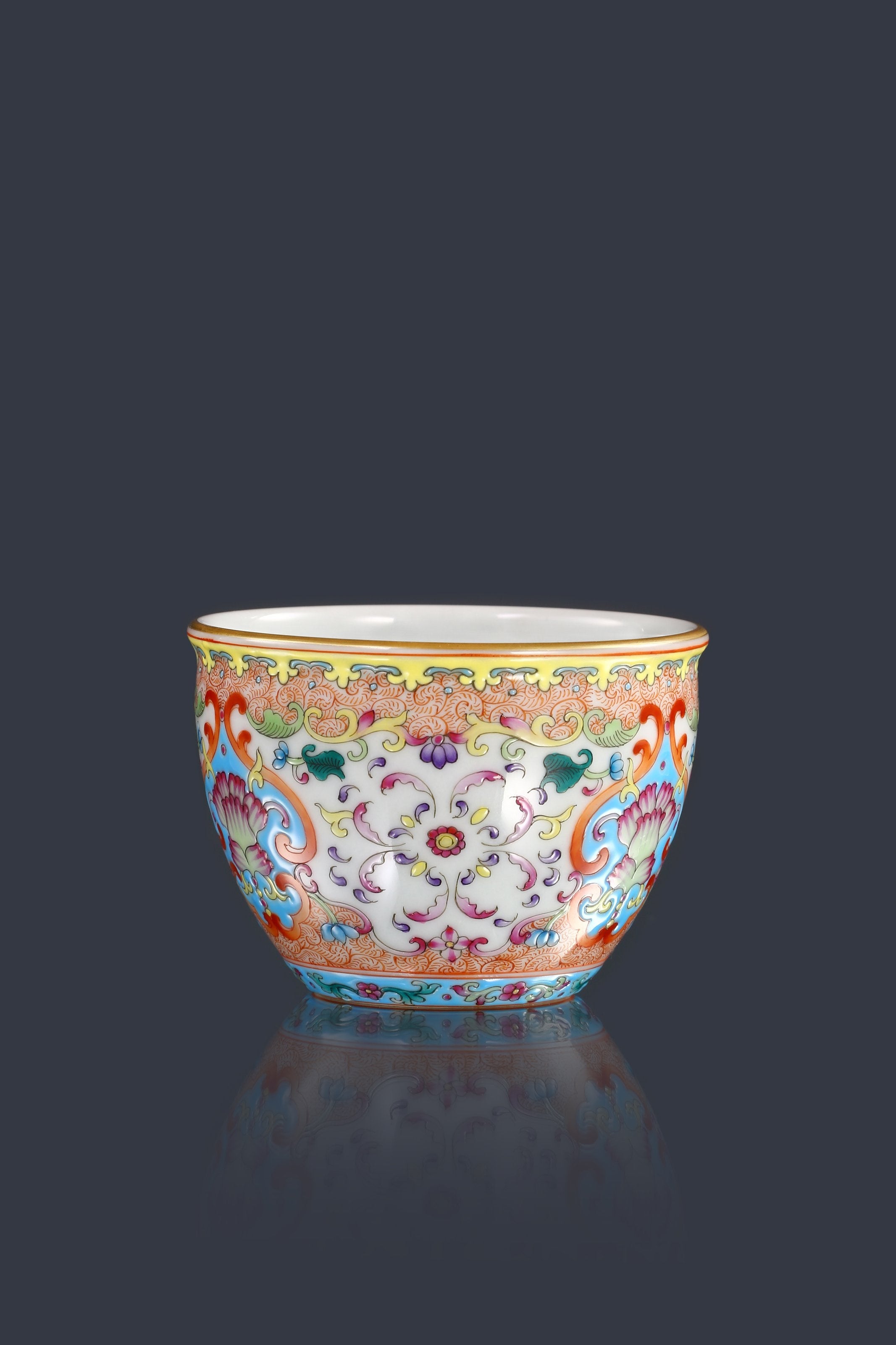 Dayazhai Enamel Flower Jar Cup