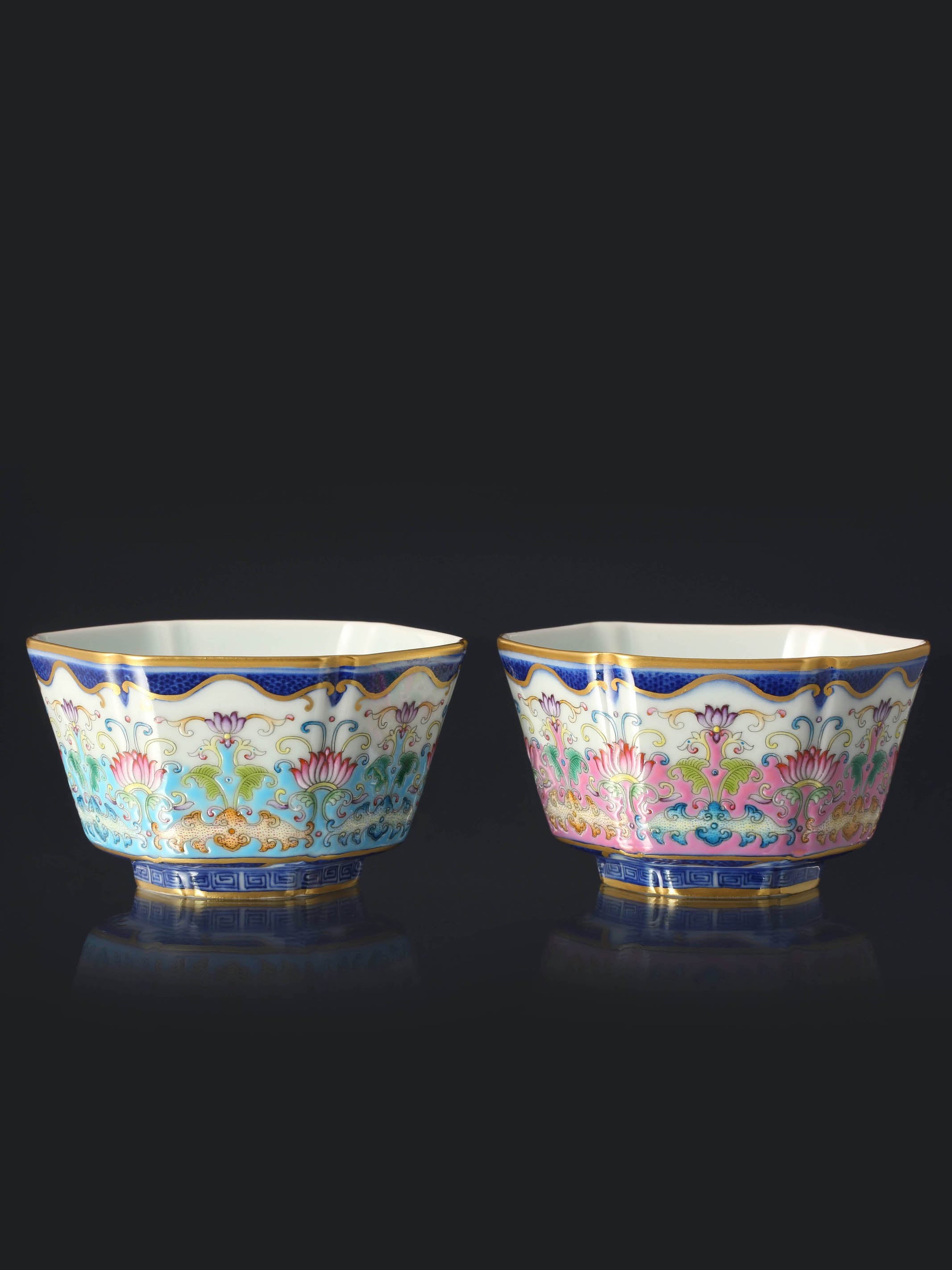 Dayazhai Enamel Auspicious Six-Sided Cup