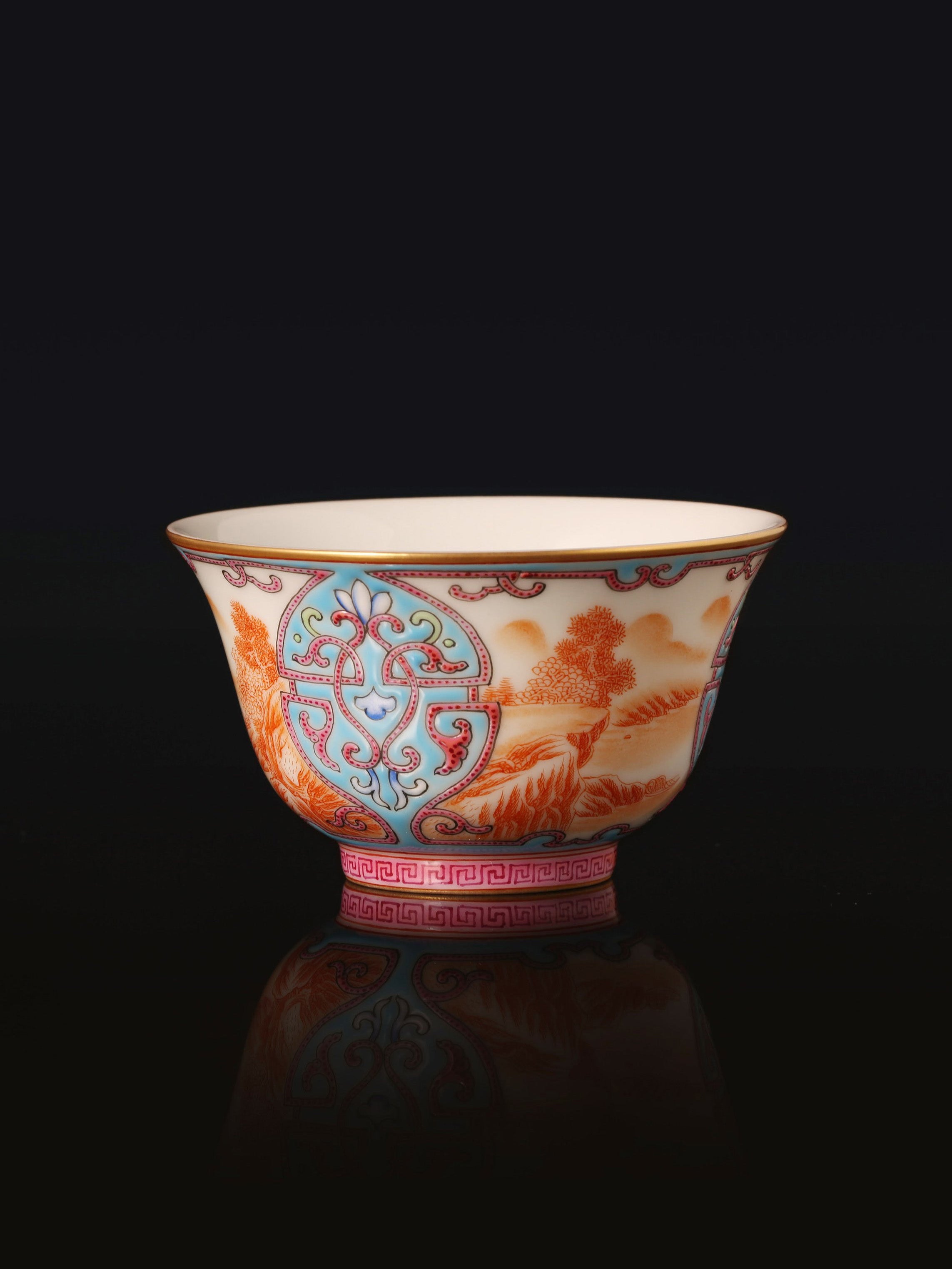 Dayazhai Enamel Landscape Cup