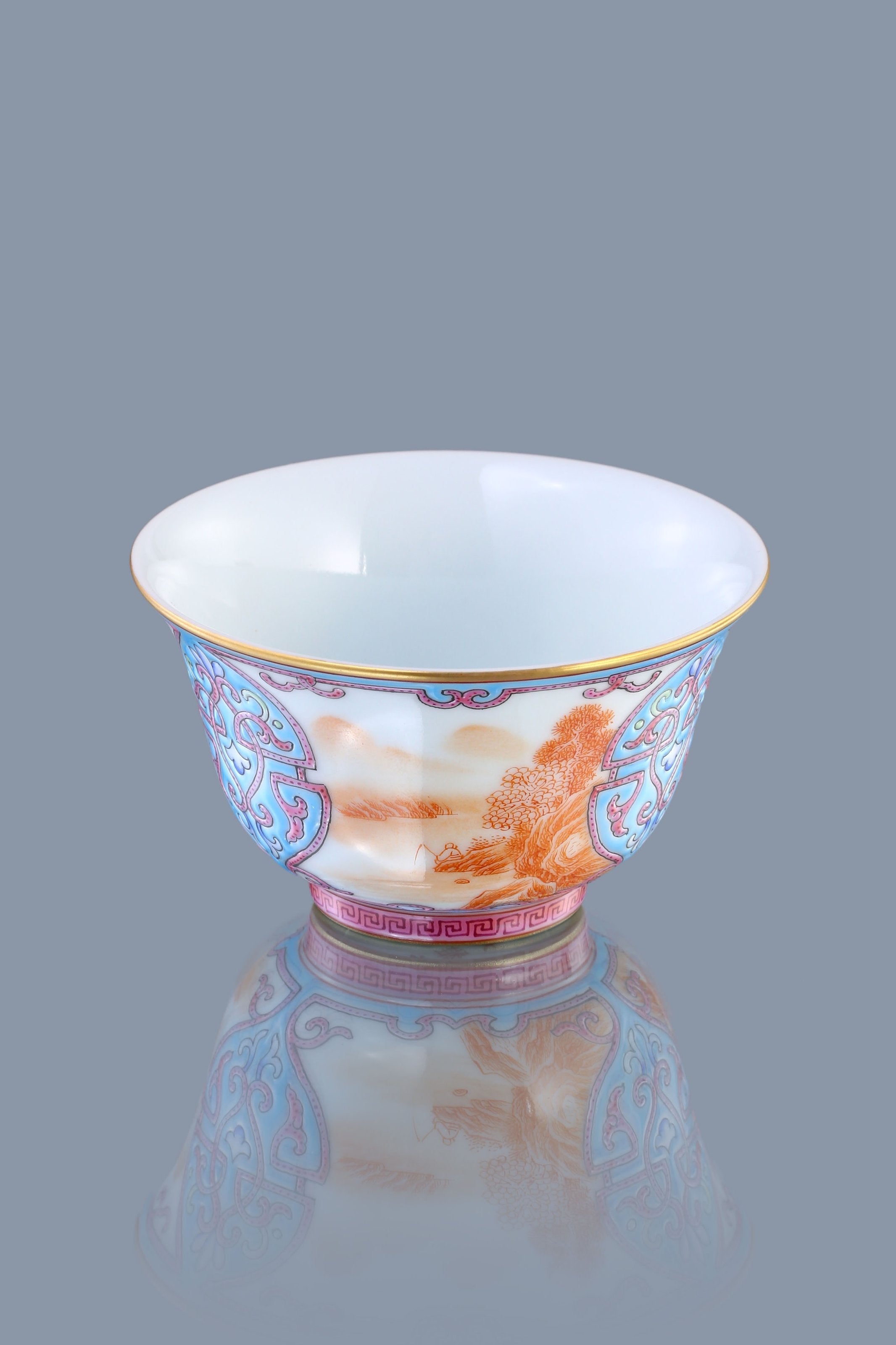Dayazhai Enamel Landscape Cup