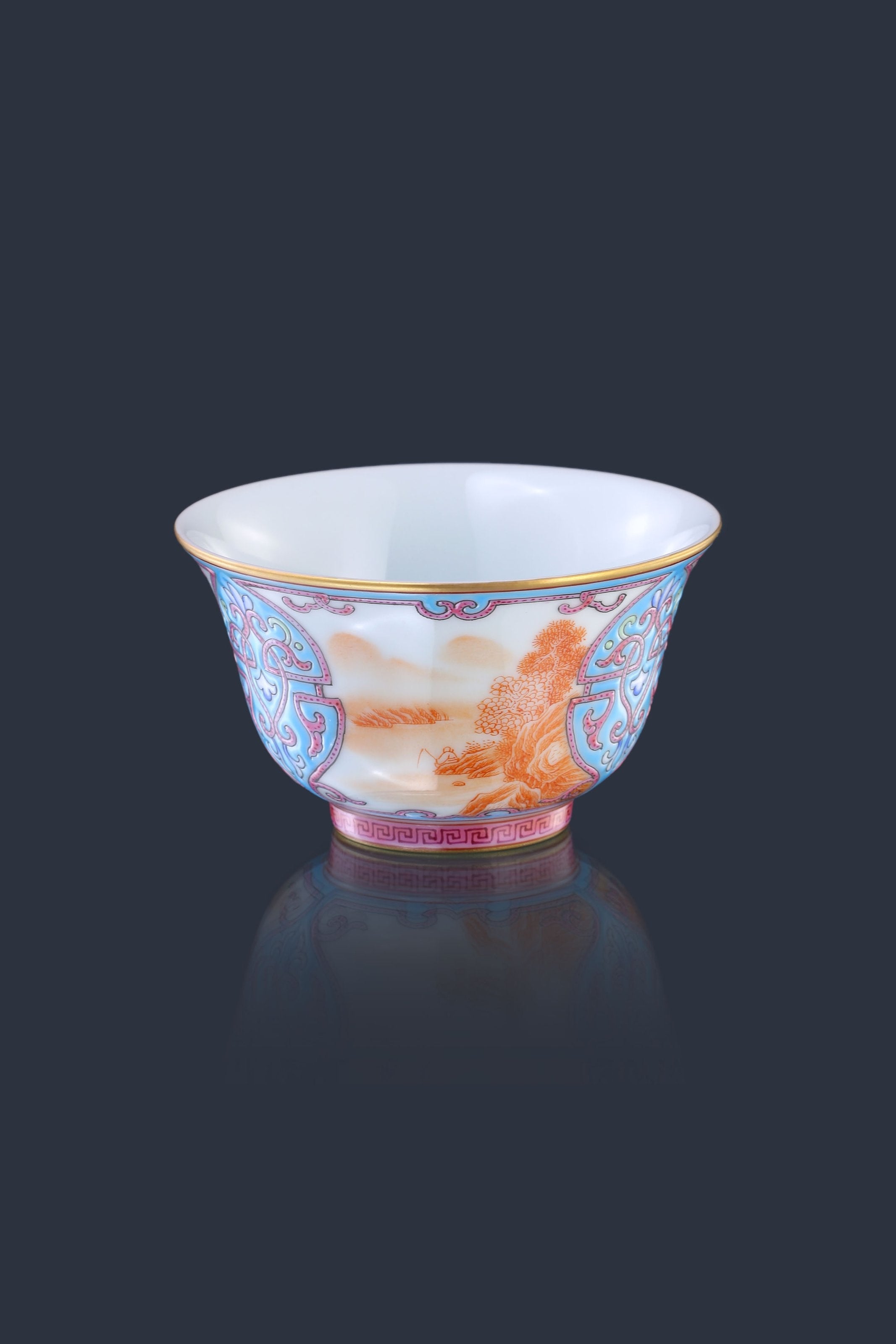 Dayazhai Enamel Landscape Cup