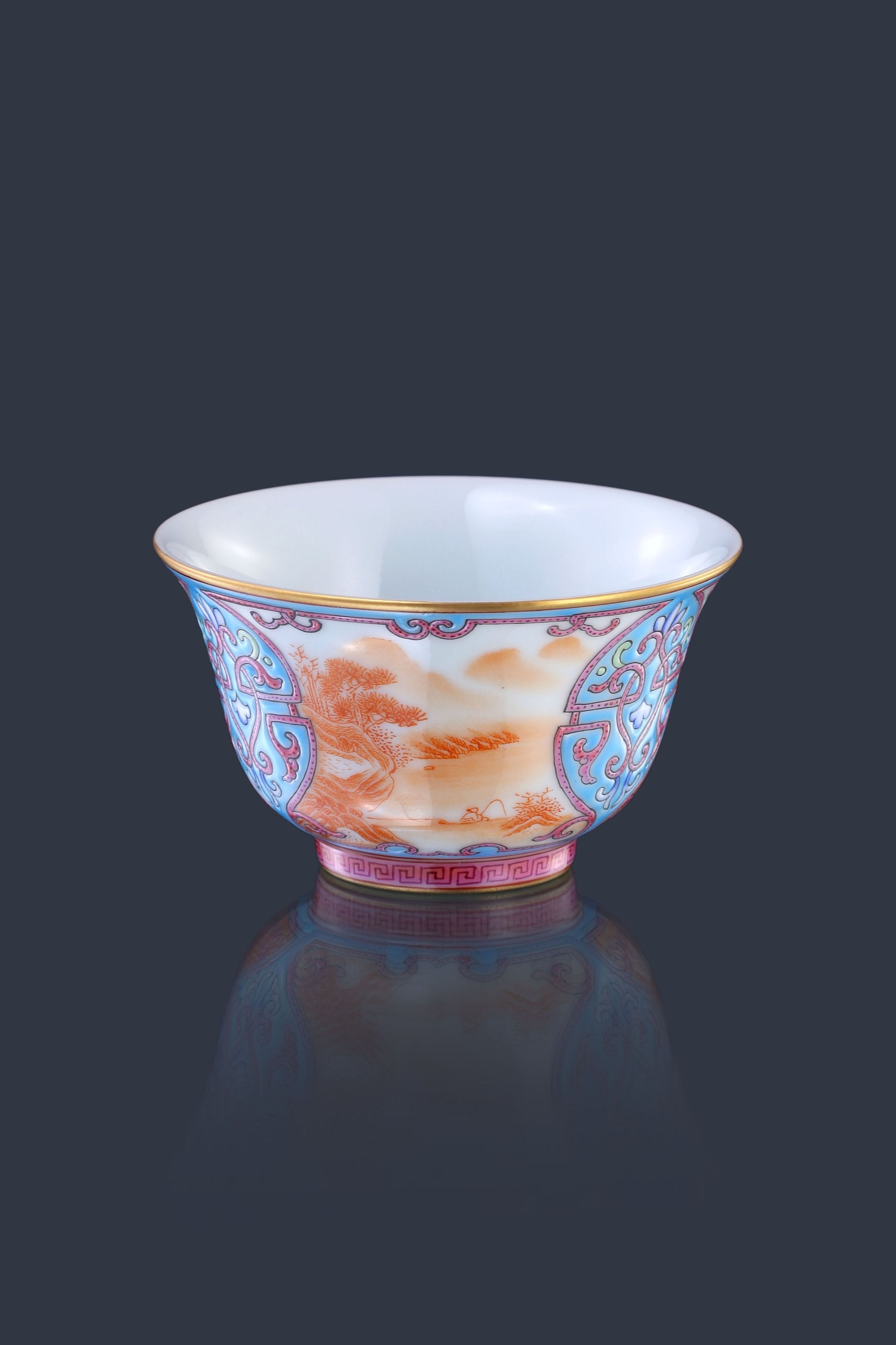 Dayazhai Enamel Landscape Cup