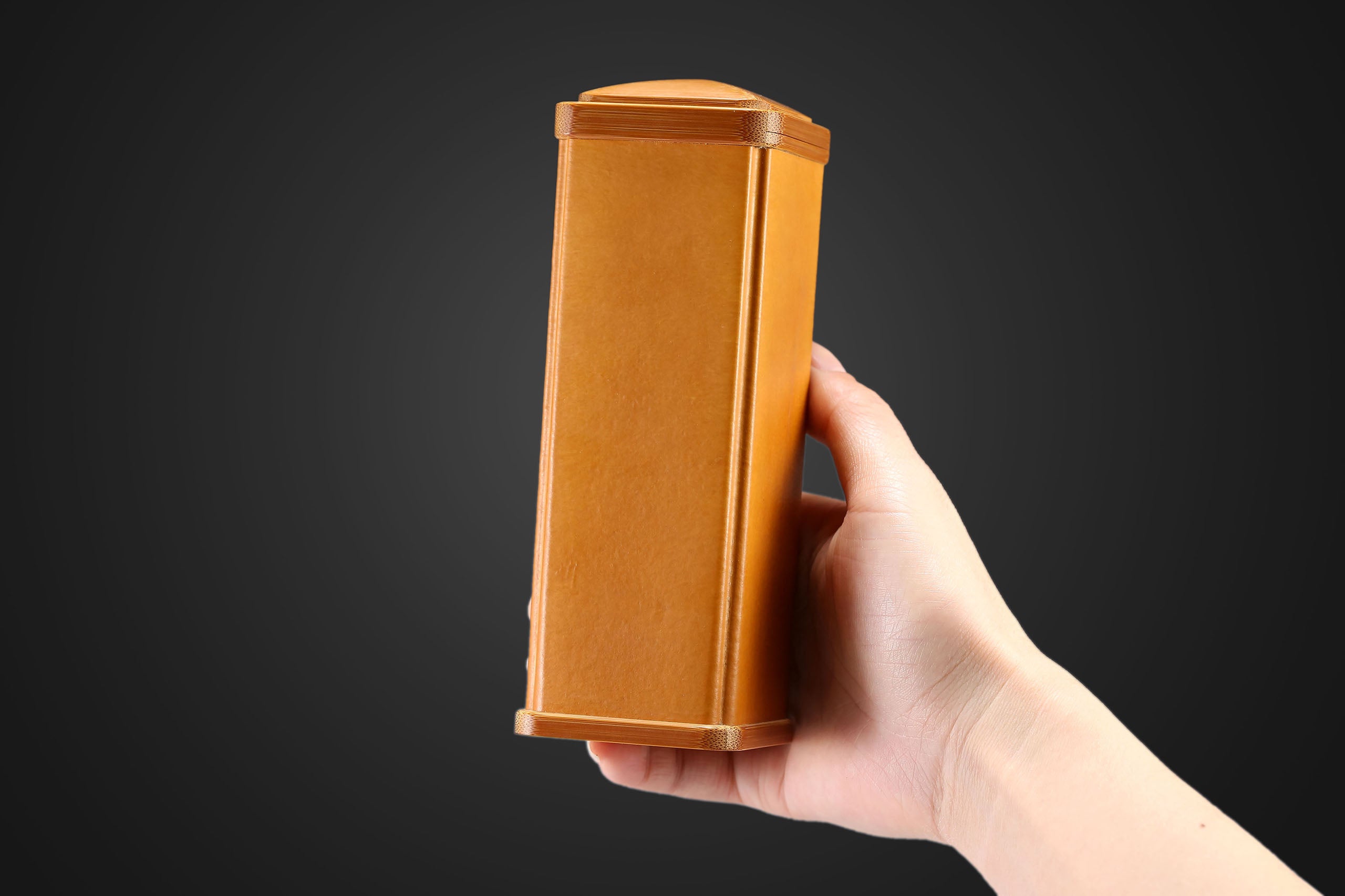 Square gourd tea canister