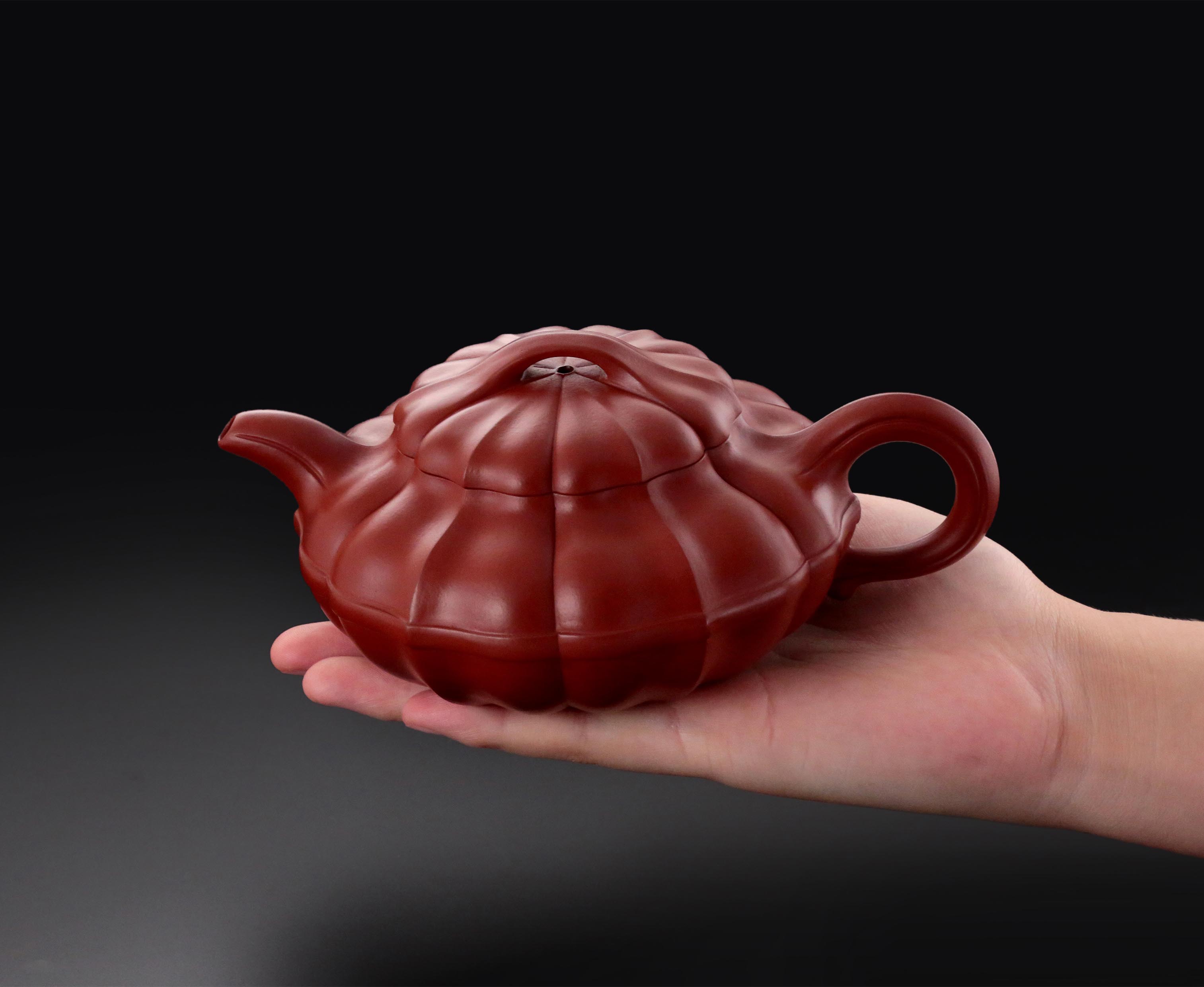 Fang Lipin Huanglongshan Cinnabar Mine Thread Round Teapot