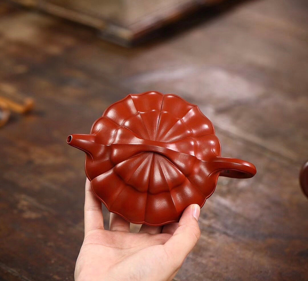 Fang Lipin Huanglongshan Cinnabar Mine Thread Round Teapot