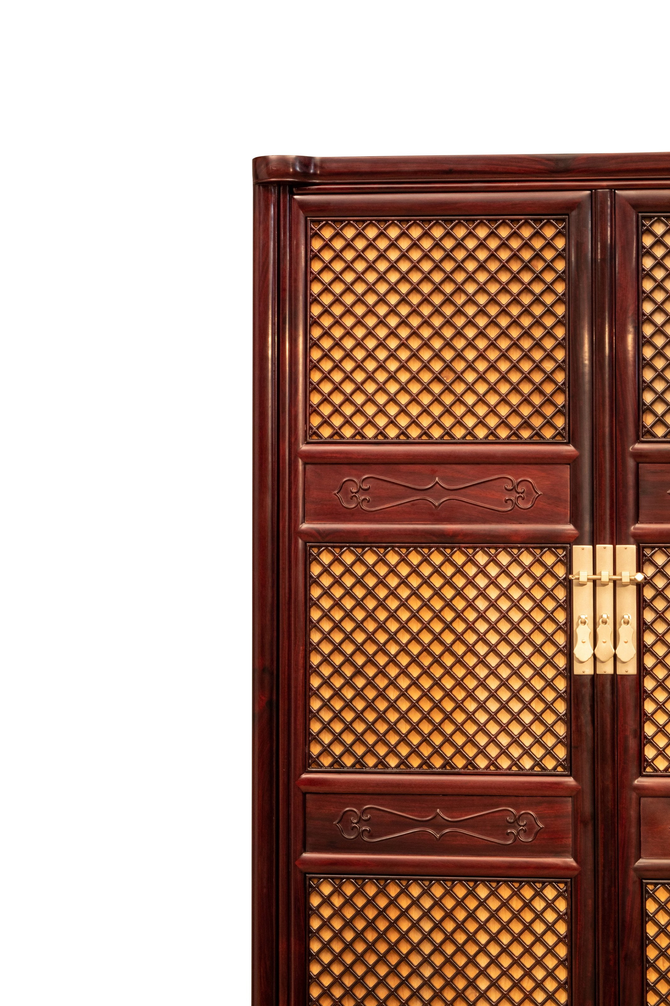 Tea cabinet with drawers, split design