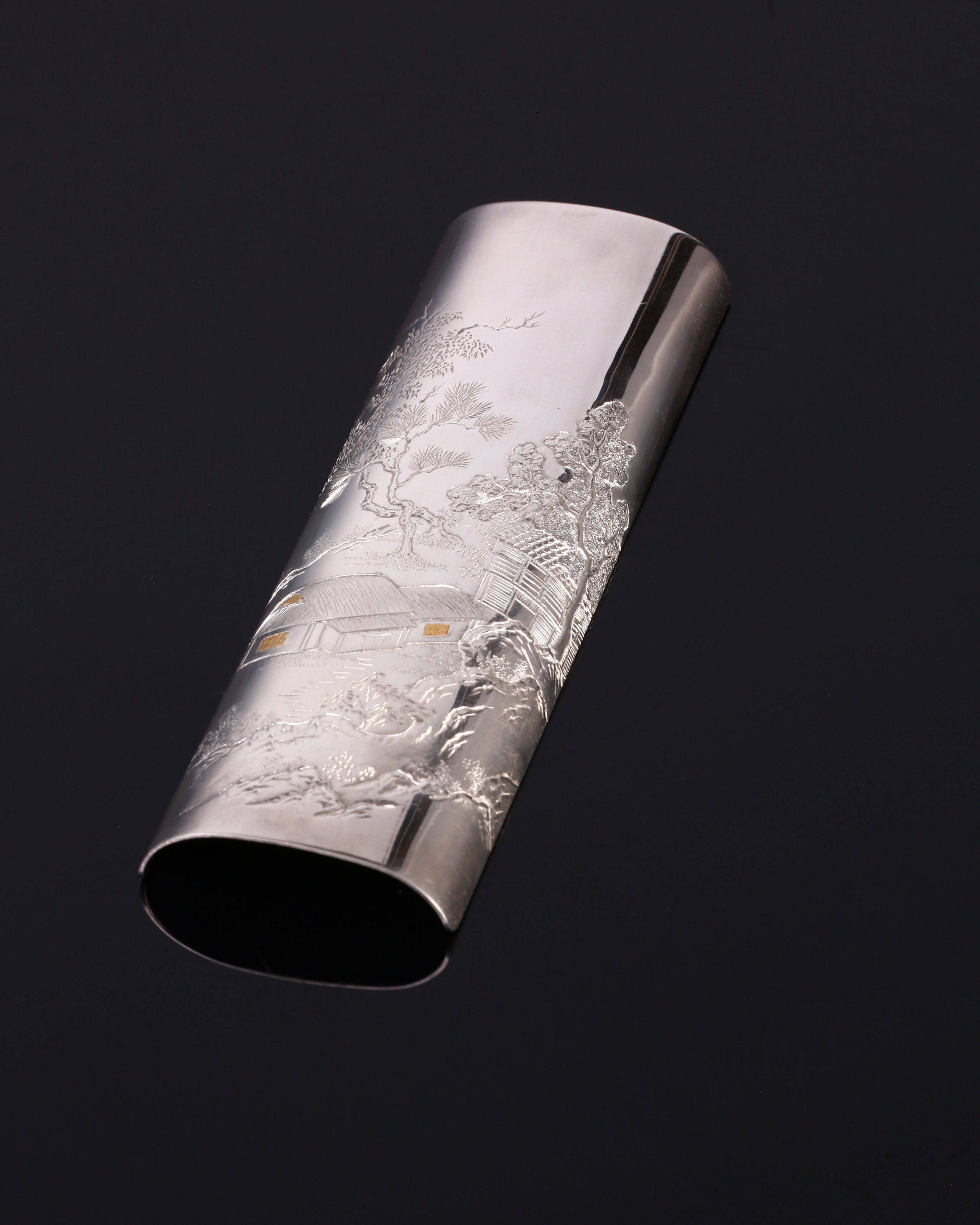 Relief Landscape and Dwelling Design, Pure Silver Tea Scoop