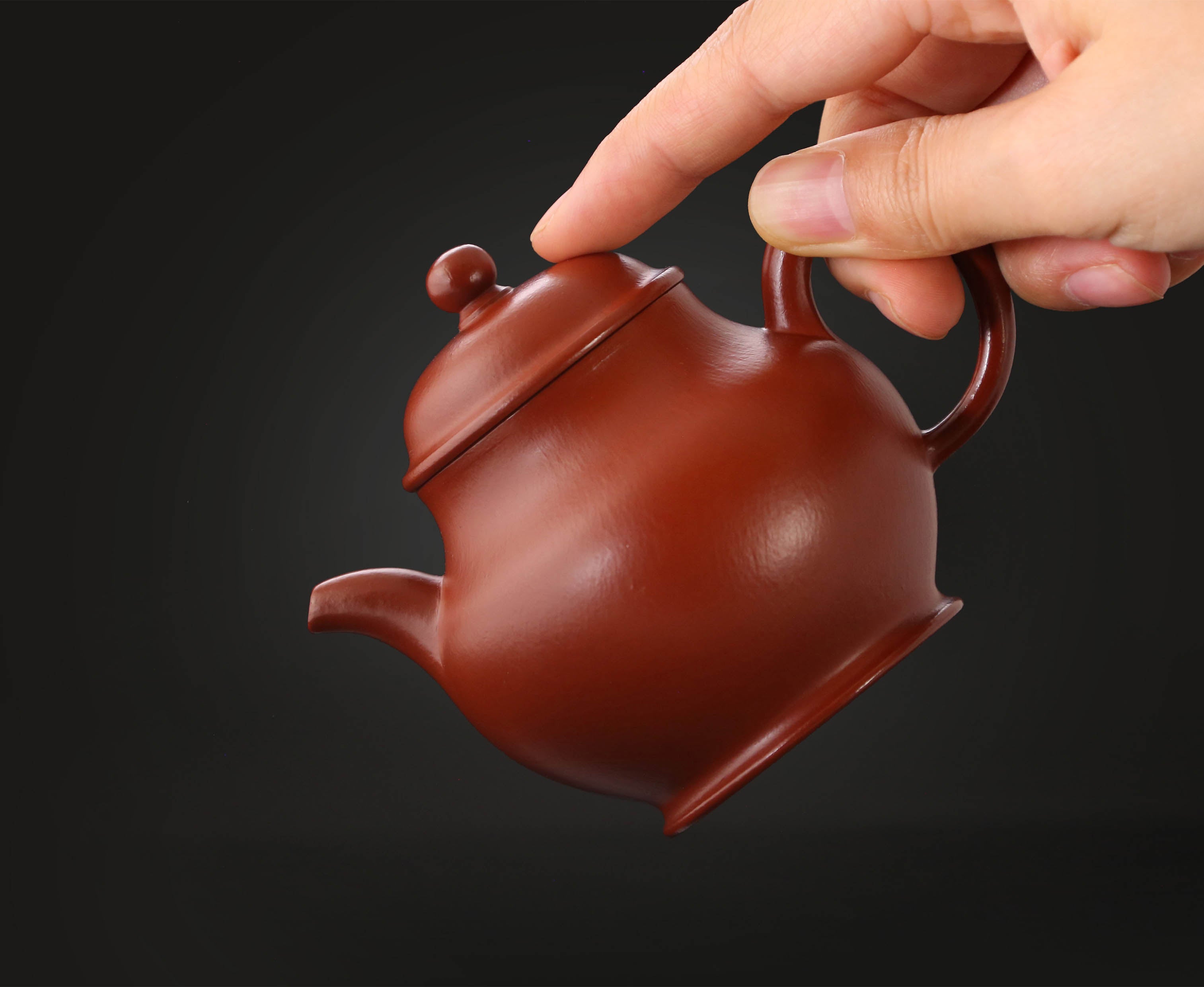 Gao Pan Teapot - Small Coal Kiln Zhu Ni (Red Clay)