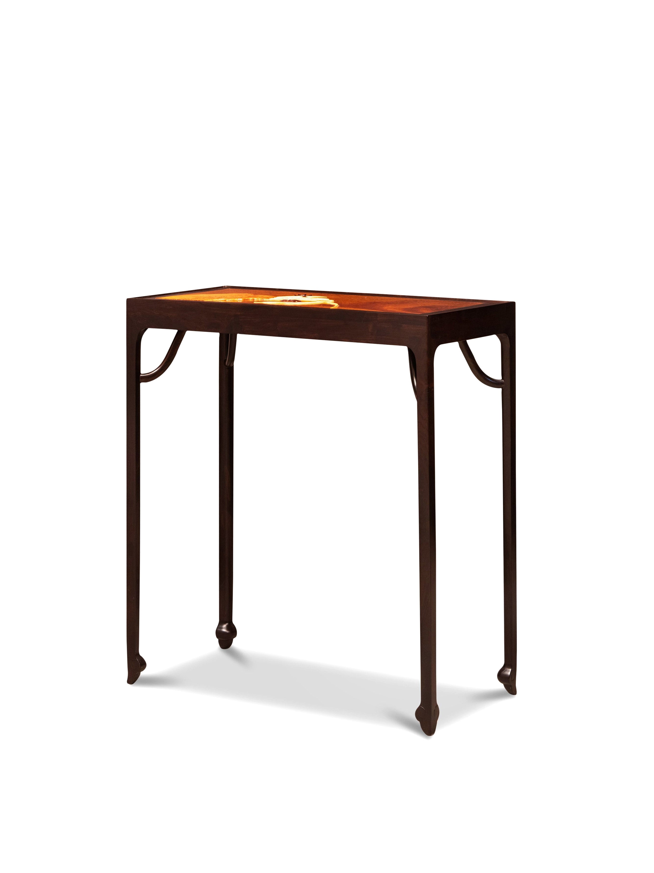 Black rosewood inlaid with golden nanmu core