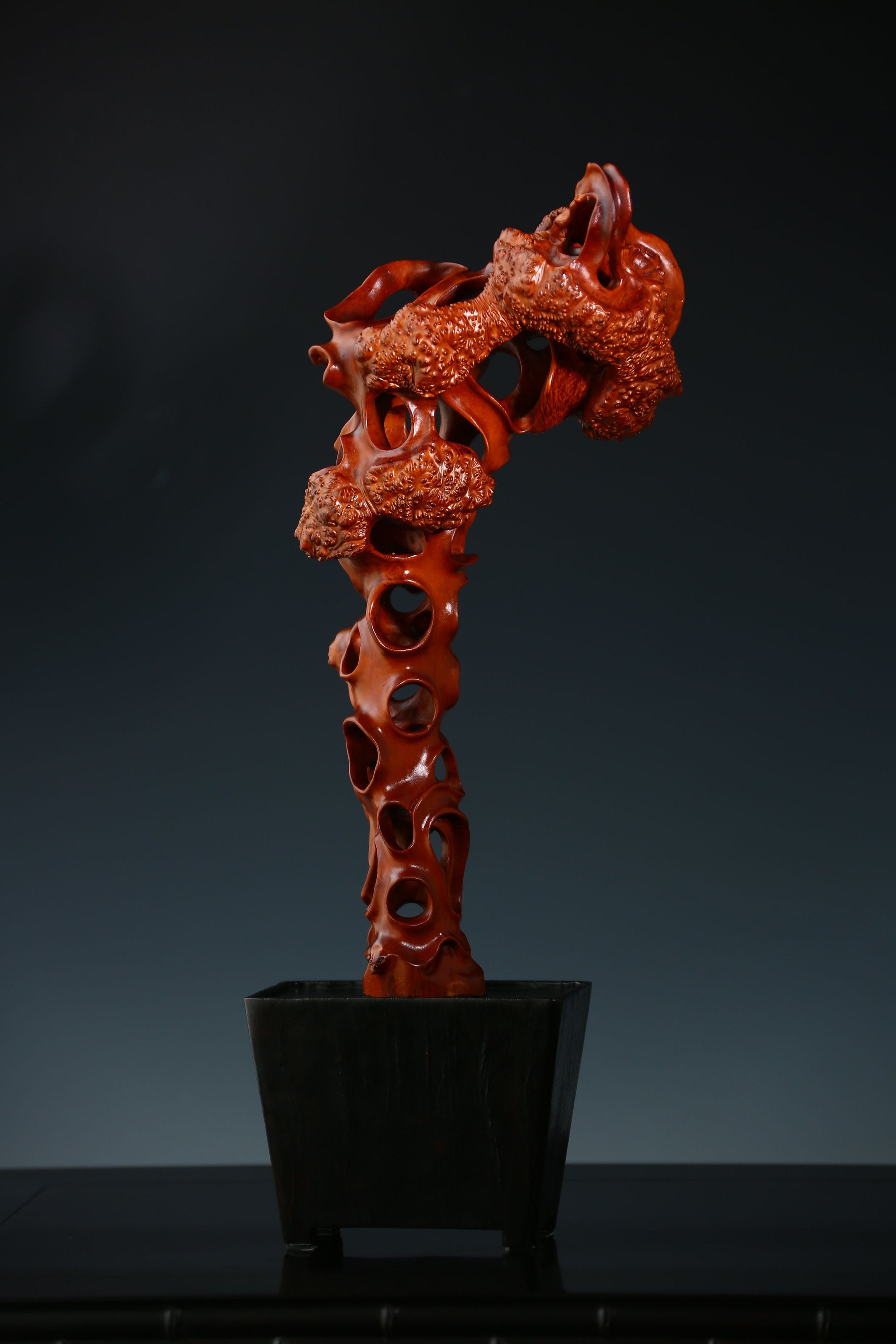 Boxwood Carved Peak Mountain