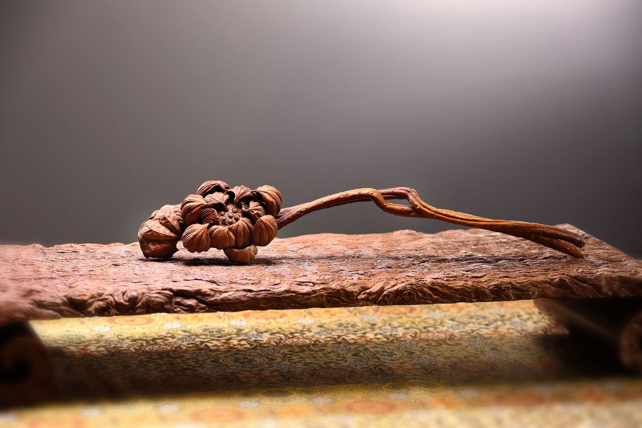 Boxwood hand-carved Ruyi